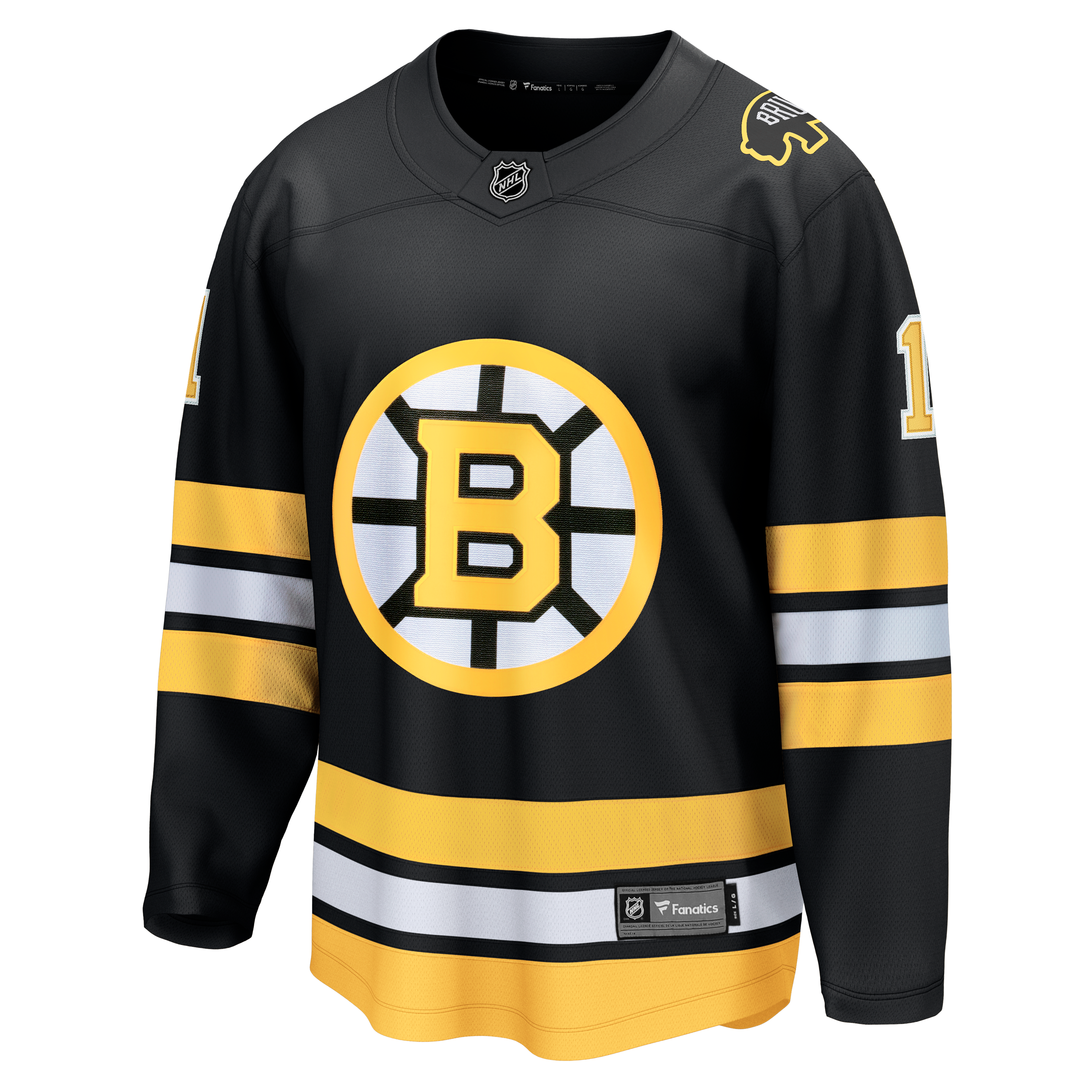 Jeremy Swayman Boston Bruins Home Breakaway Jersey - Black - Image 3
