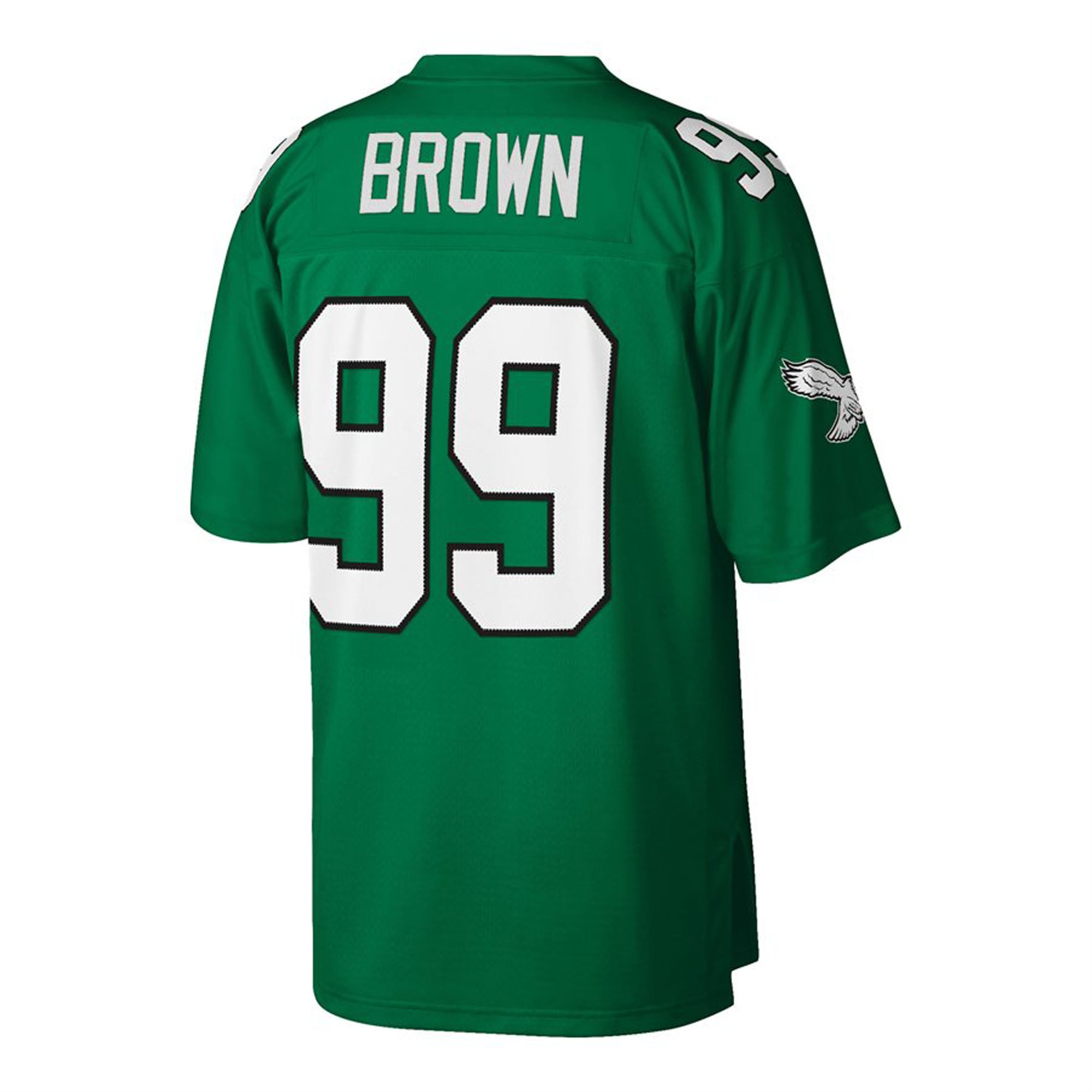 Jerome Brown Philadelphia Eagles Big & Tall 1990 Retired Player Jersey - Kelly Green - Image 4