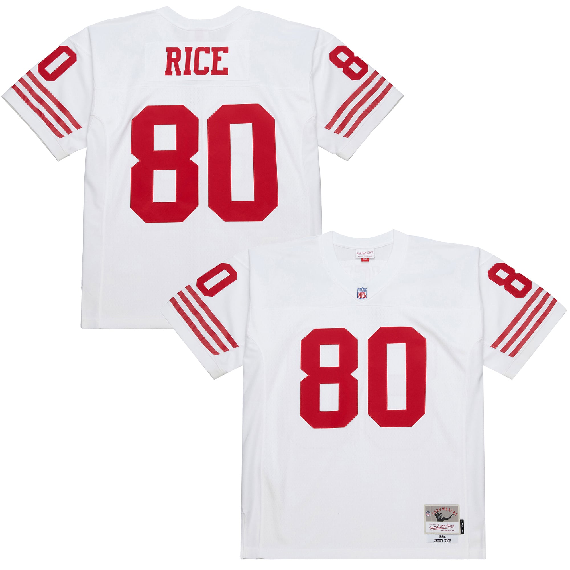 Jerry Rice San Francisco 49ers 1994 Legacy Jersey - White - Image 2