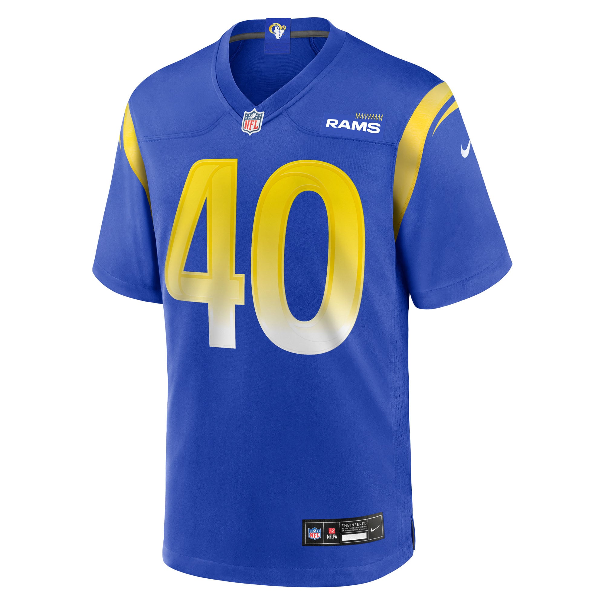 Jesse Luketa Los Angeles Rams Team Game Jersey - Royal - Image 3
