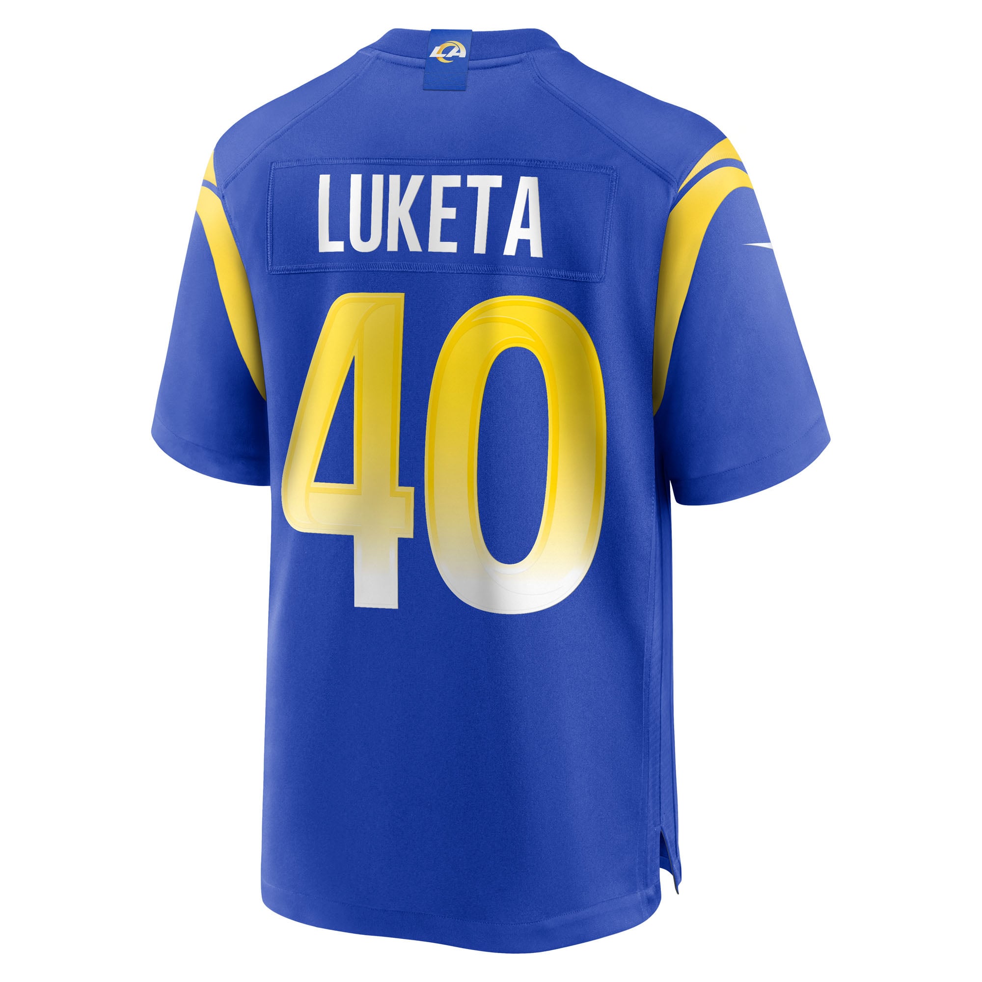 Jesse Luketa Los Angeles Rams Team Game Jersey - Royal - Image 4