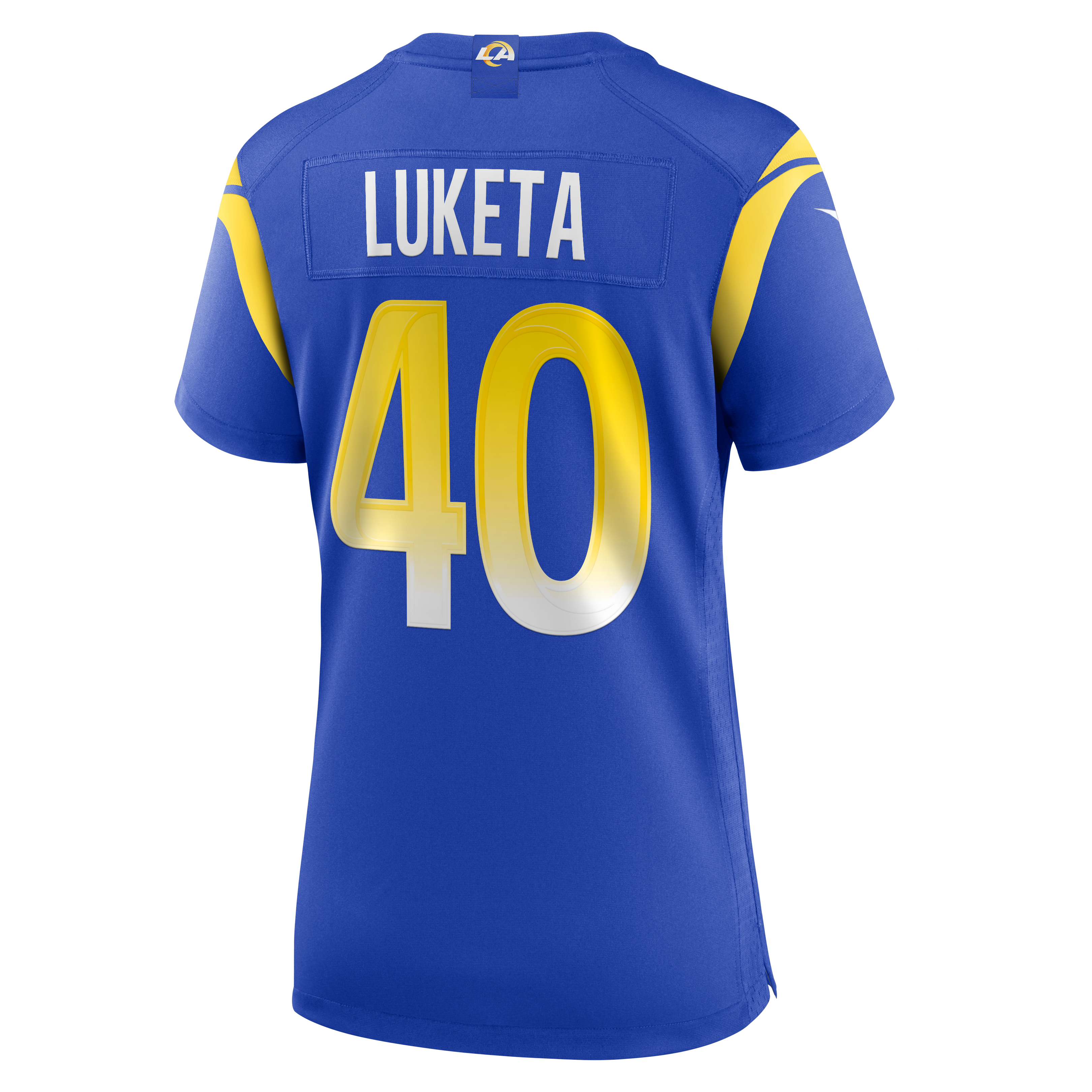 Jesse Luketa Los Angeles Rams Women's Team Game Jersey - Royal - Image 4