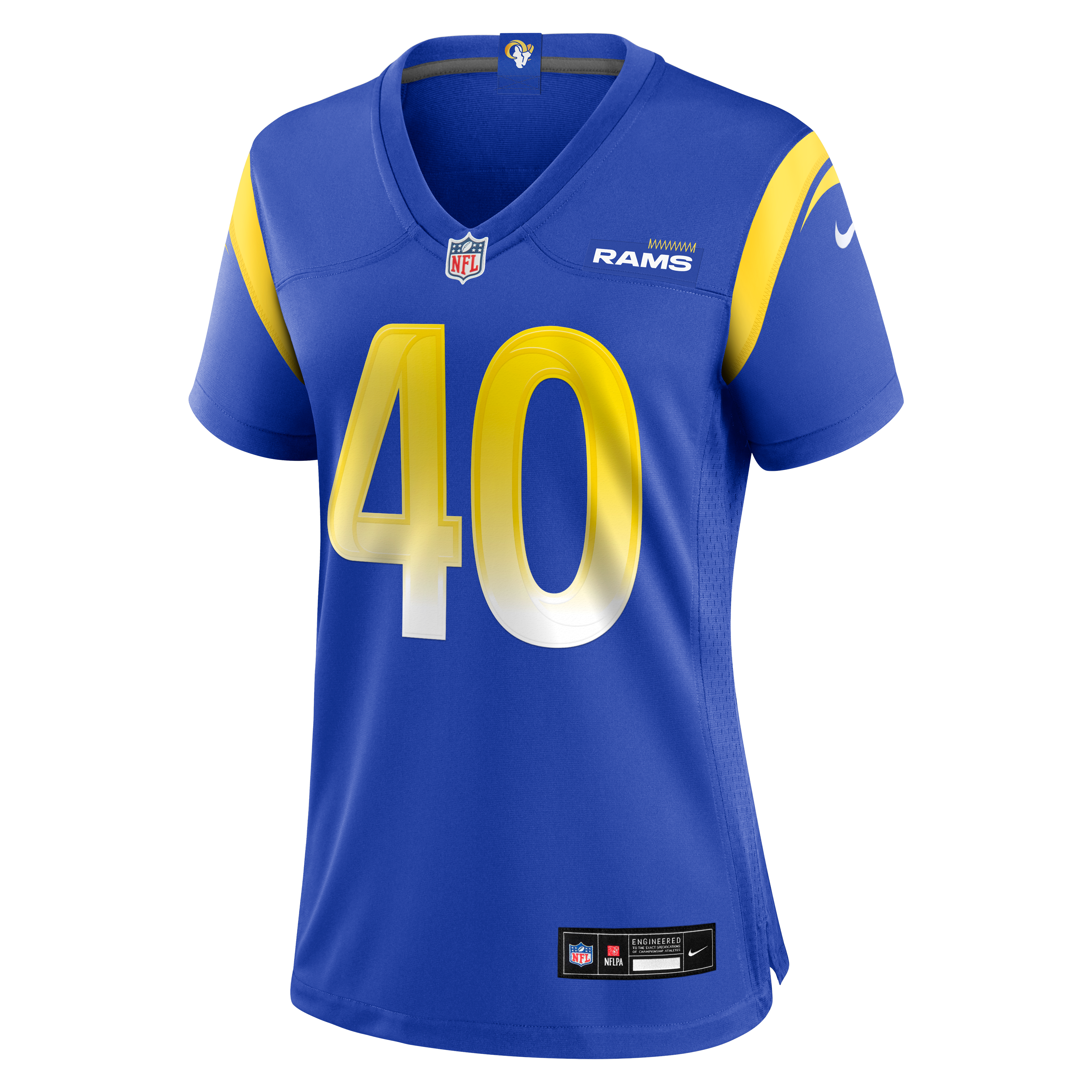 Jesse Luketa Los Angeles Rams Women's Team Game Jersey - Royal - Image 3