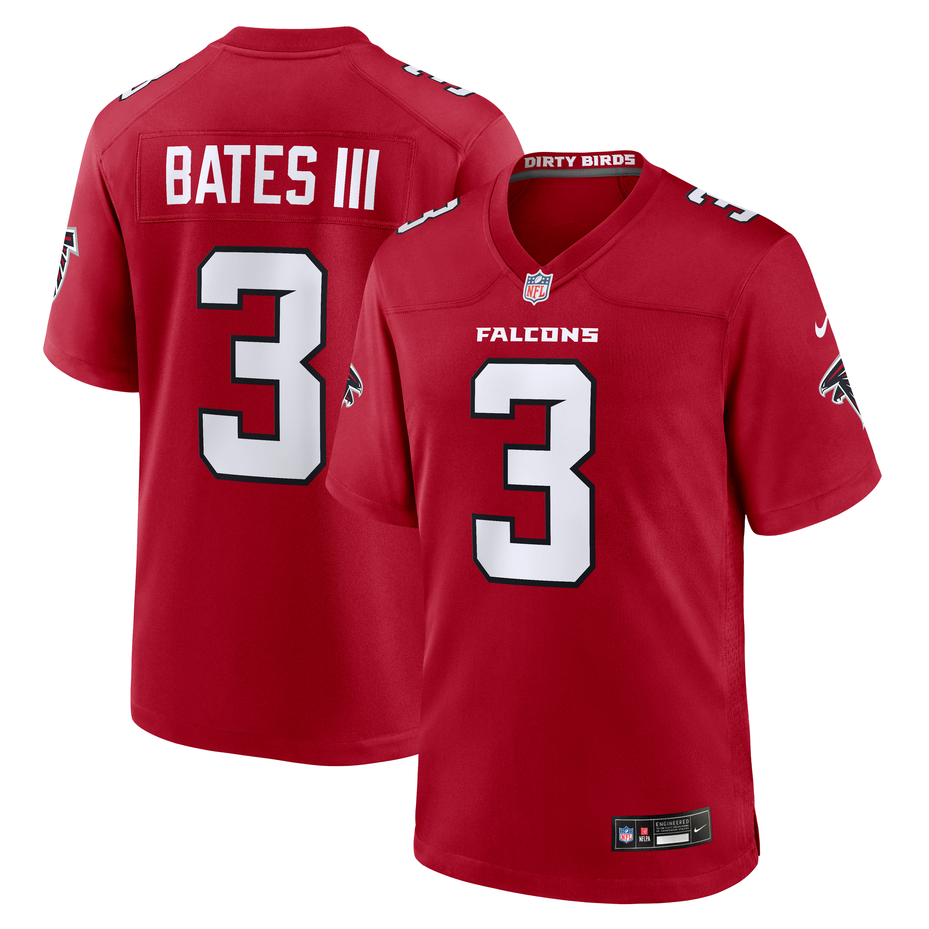 Jessie Bates III Atlanta Falcons Game Jersey - Red - Image 2
