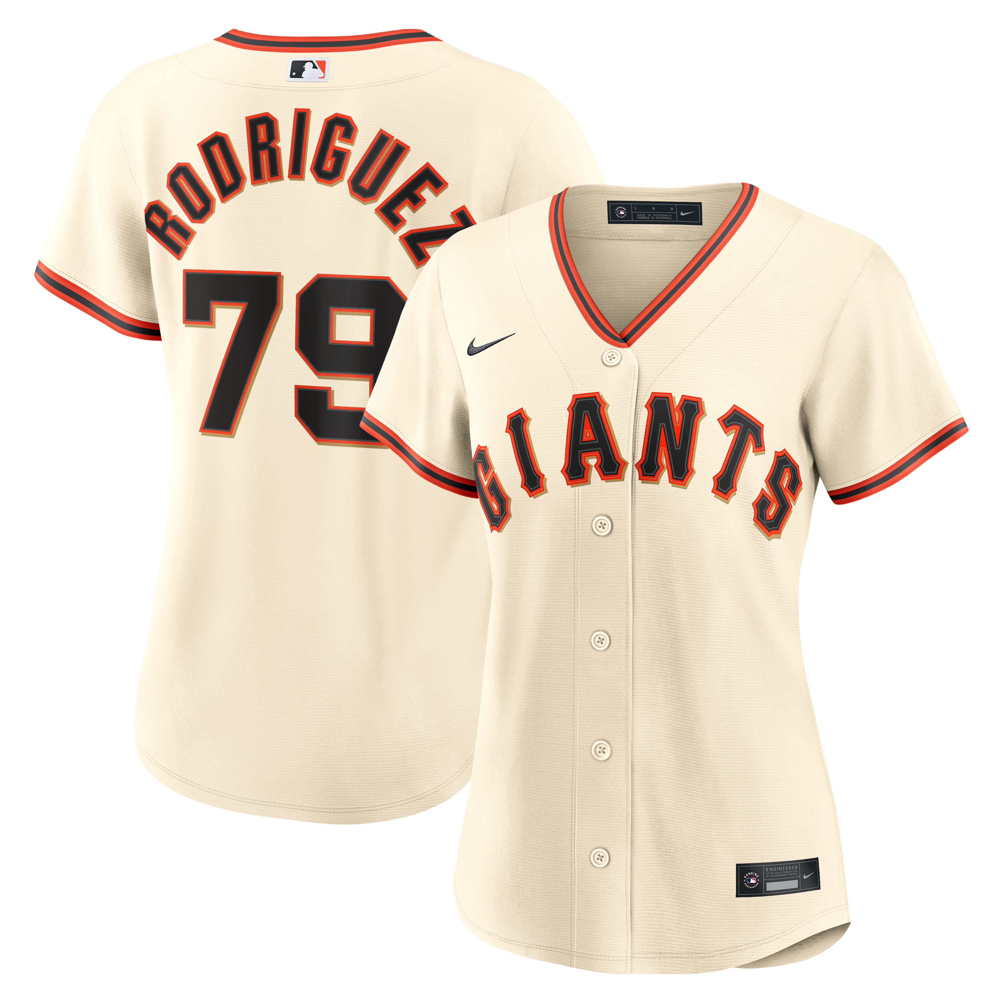 Jesus Rodriguez San Francisco Giants Women's Home Jersey - Cream