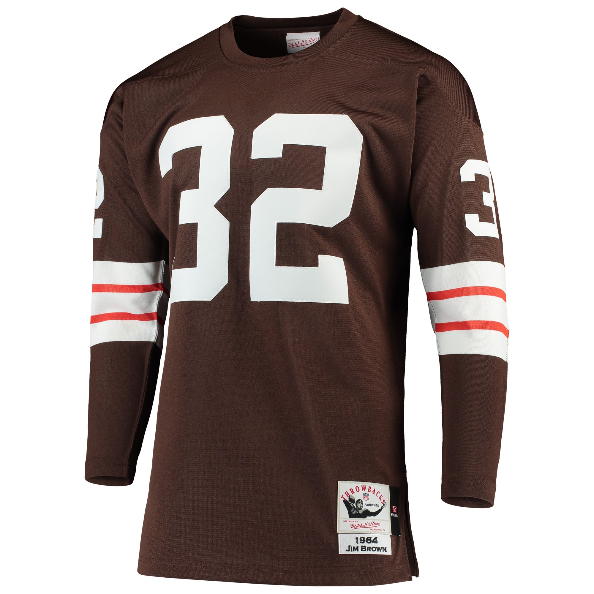 Jim Brown Cleveland Browns 1964 Throwback Retired Player Jersey - Brown - Image 3