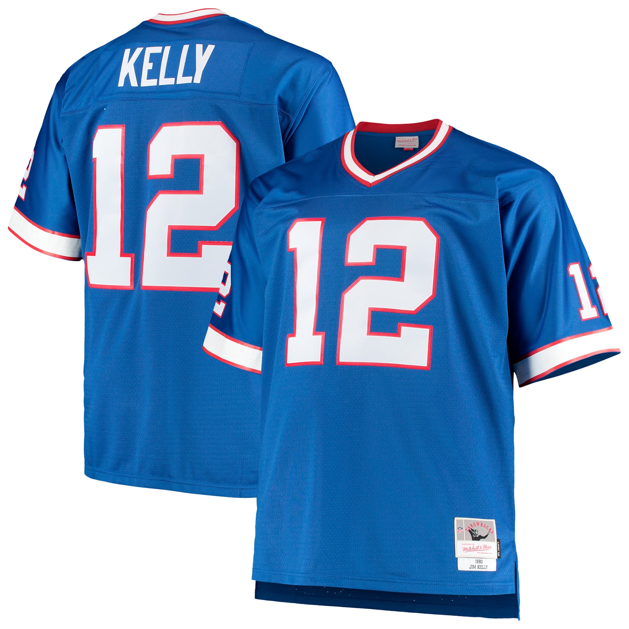 Jim Kelly Buffalo Bills Big & Tall 1990 Retired Player Jersey - Royal
