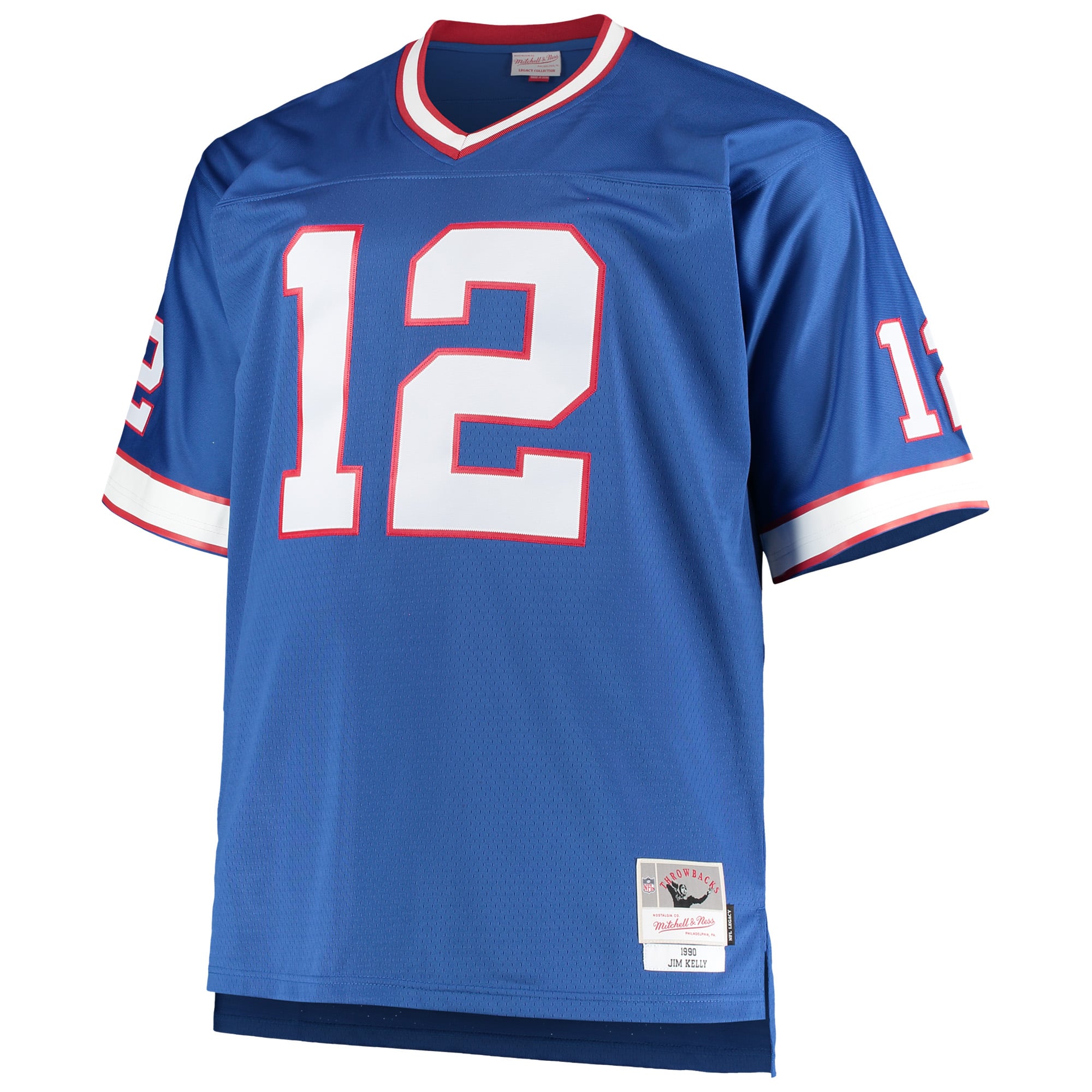 Jim Kelly Buffalo Bills Big & Tall 1990 Retired Player Jersey - Royal - Image 3