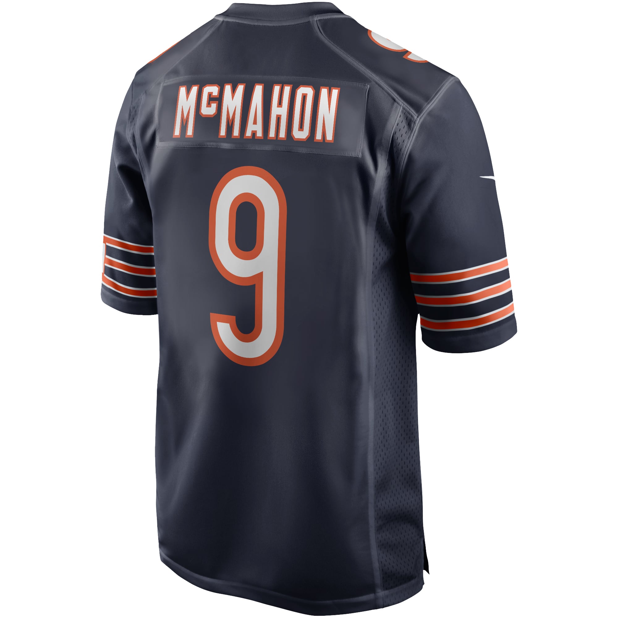 Jim McMahon Chicago Bears Game Retired Player Jersey - Navy - Image 4