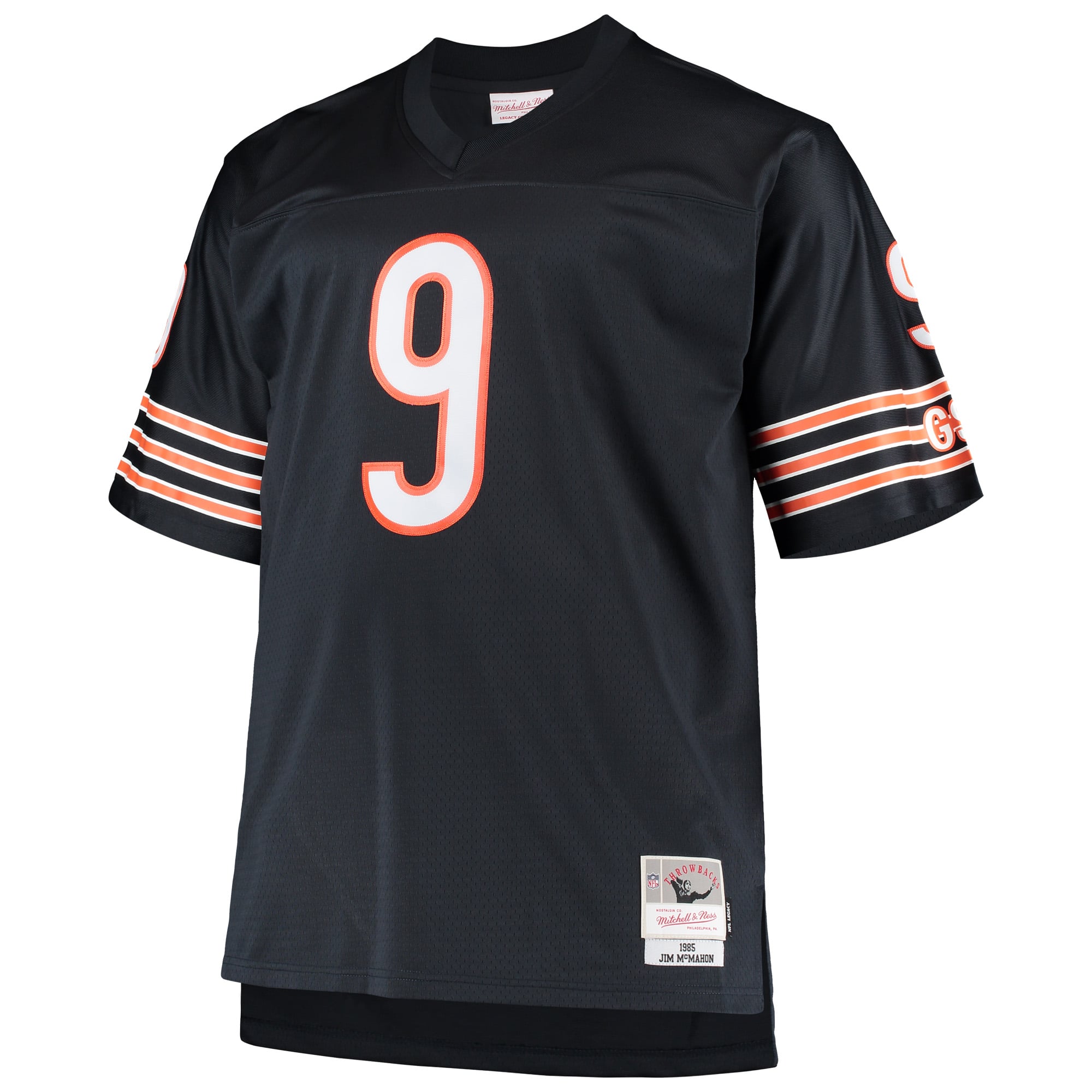 Jim McMahon Chicago Bears Big & Tall 1985 Retired Player Jersey - Navy - Image 3