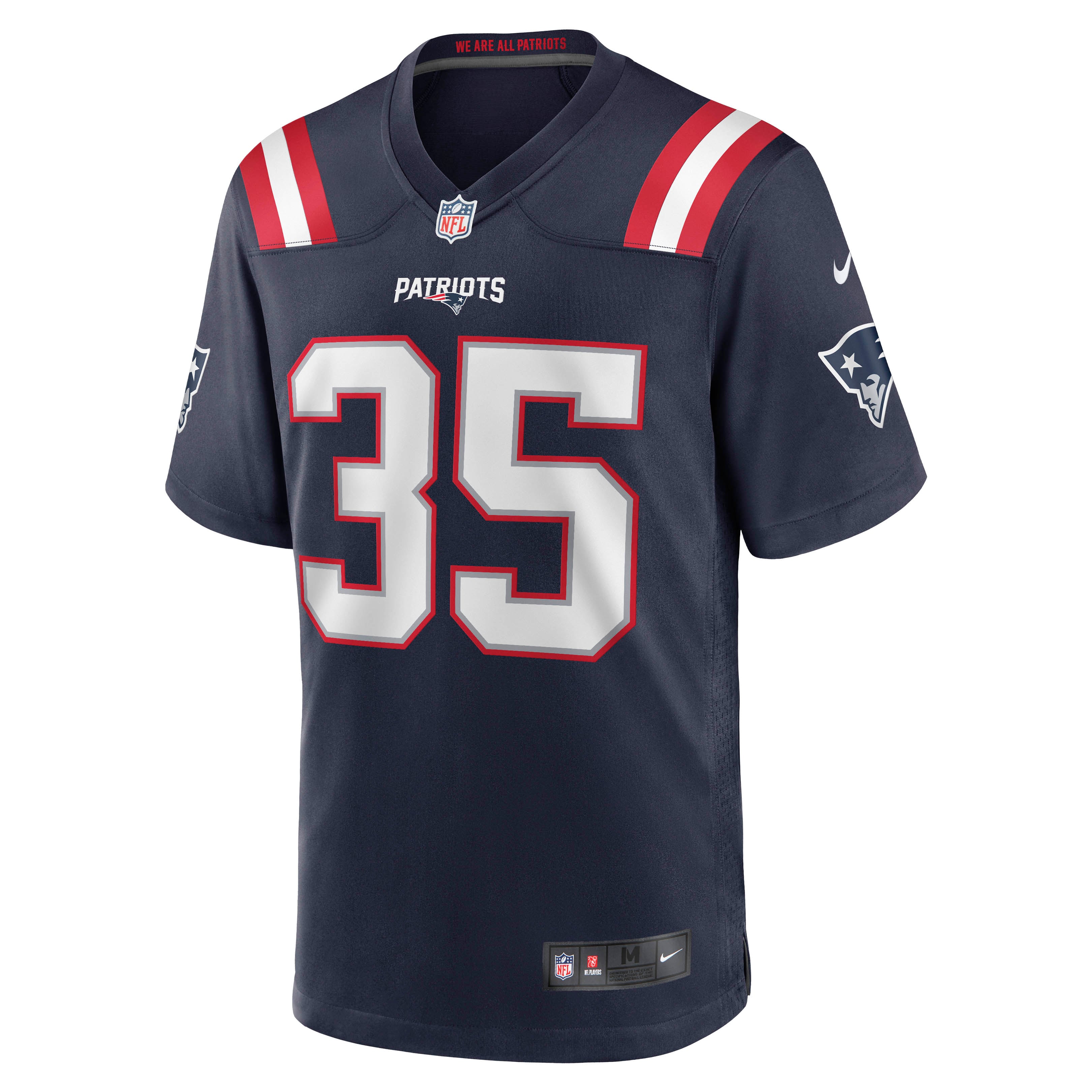Jim Nance New England Patriots Retired Player Jersey - Navy - Image 3