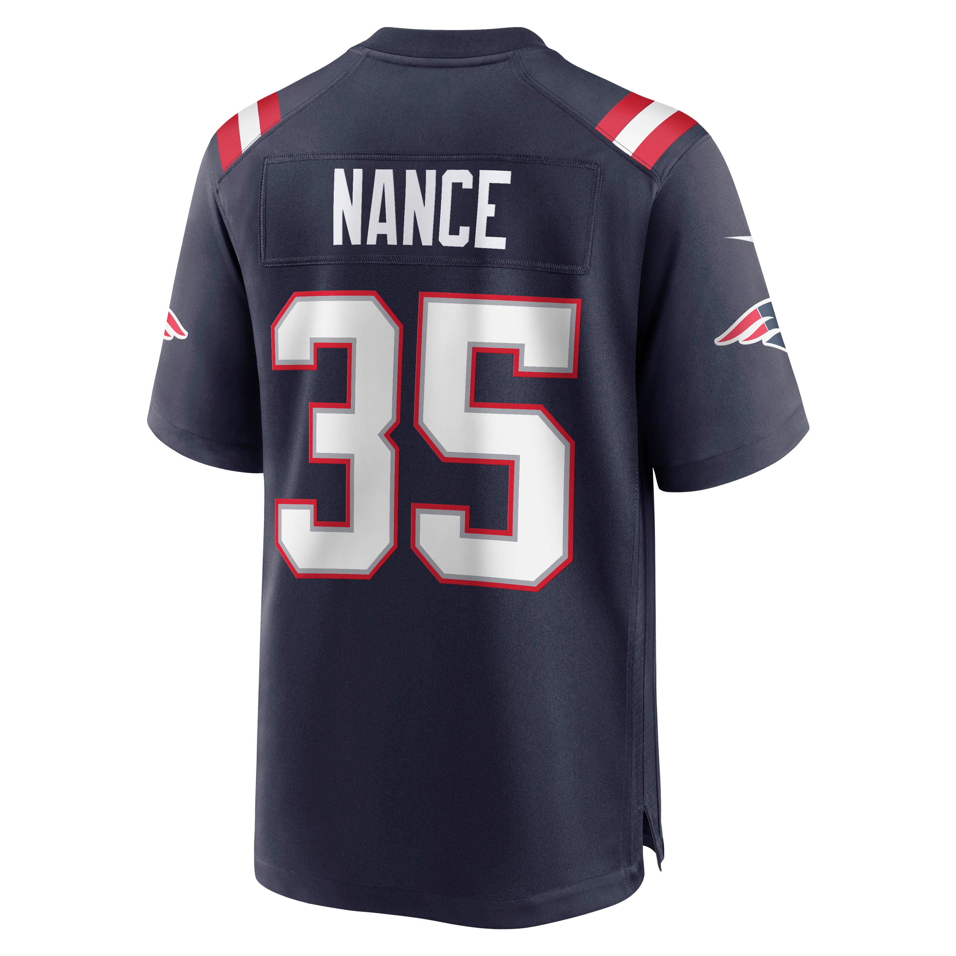 Jim Nance New England Patriots Retired Player Jersey - Navy - Image 4