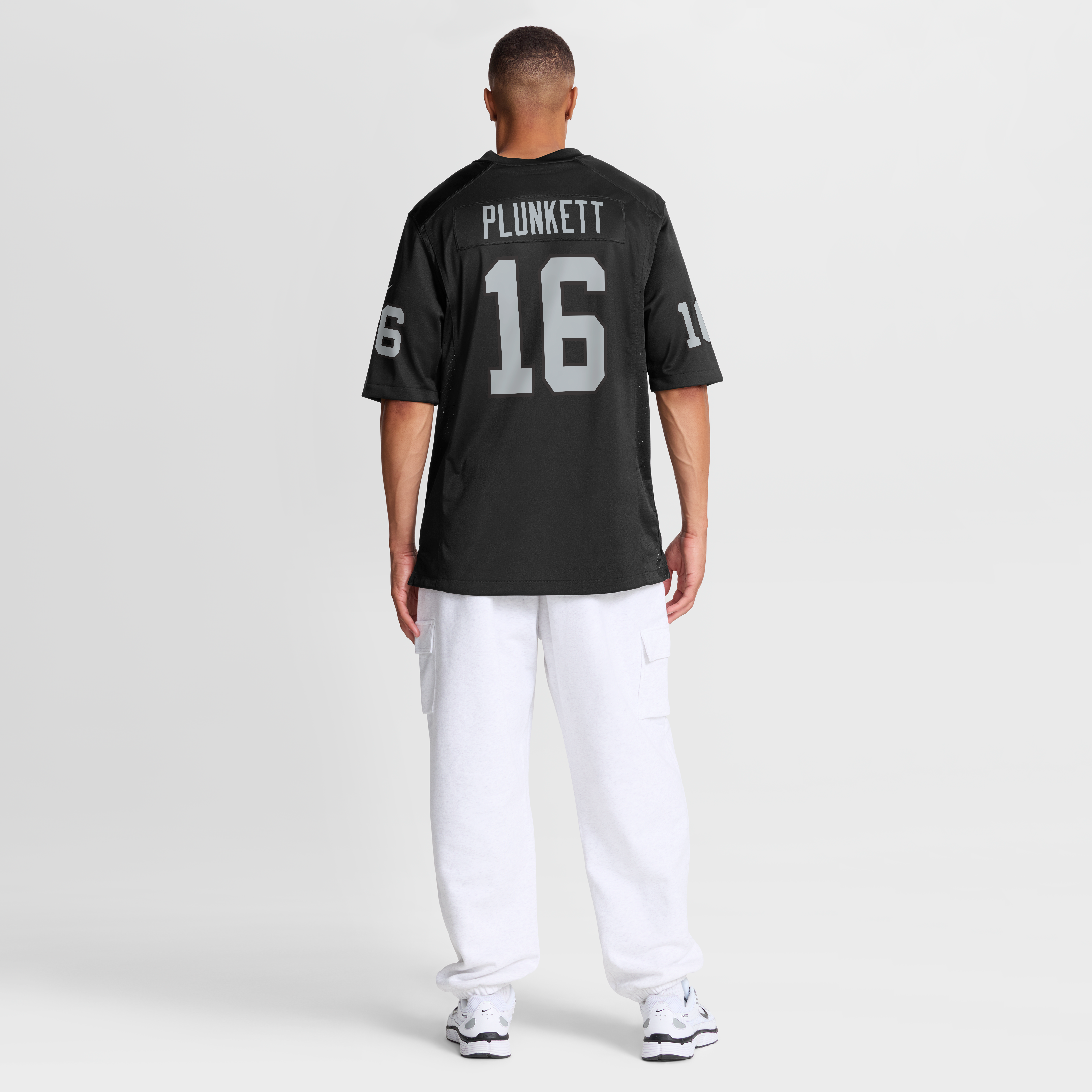 Jim Plunkett Las Vegas Raiders Game Retired Player Jersey - Black - Image 9