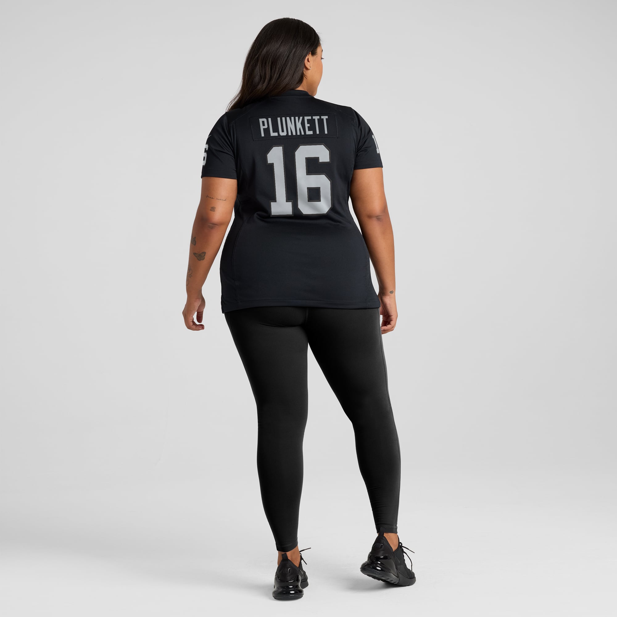 Jim Plunkett Las Vegas Raiders Women's Game Retired Player Jersey - Black - Image 8