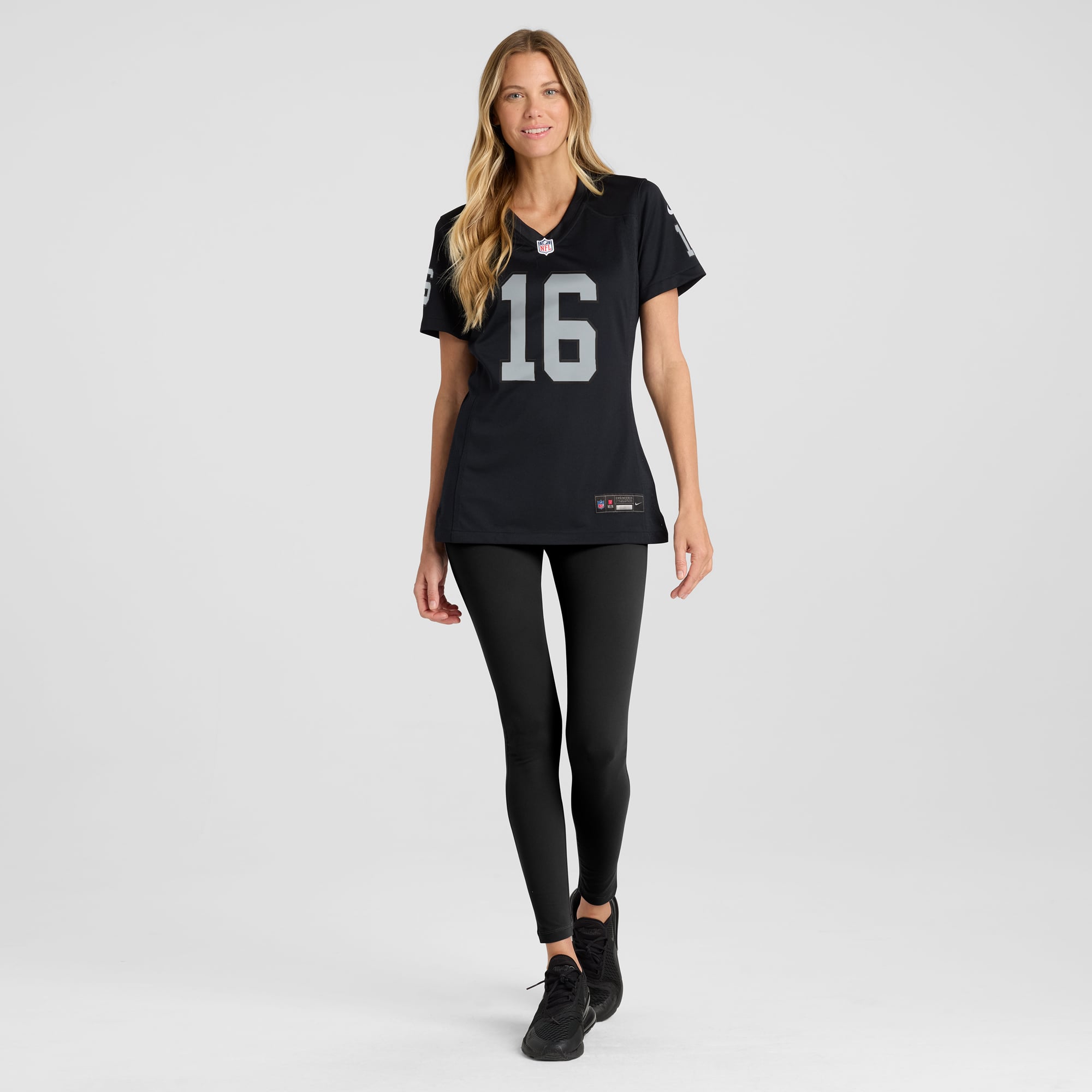Jim Plunkett Las Vegas Raiders Women's Game Retired Player Jersey - Black - Image 5