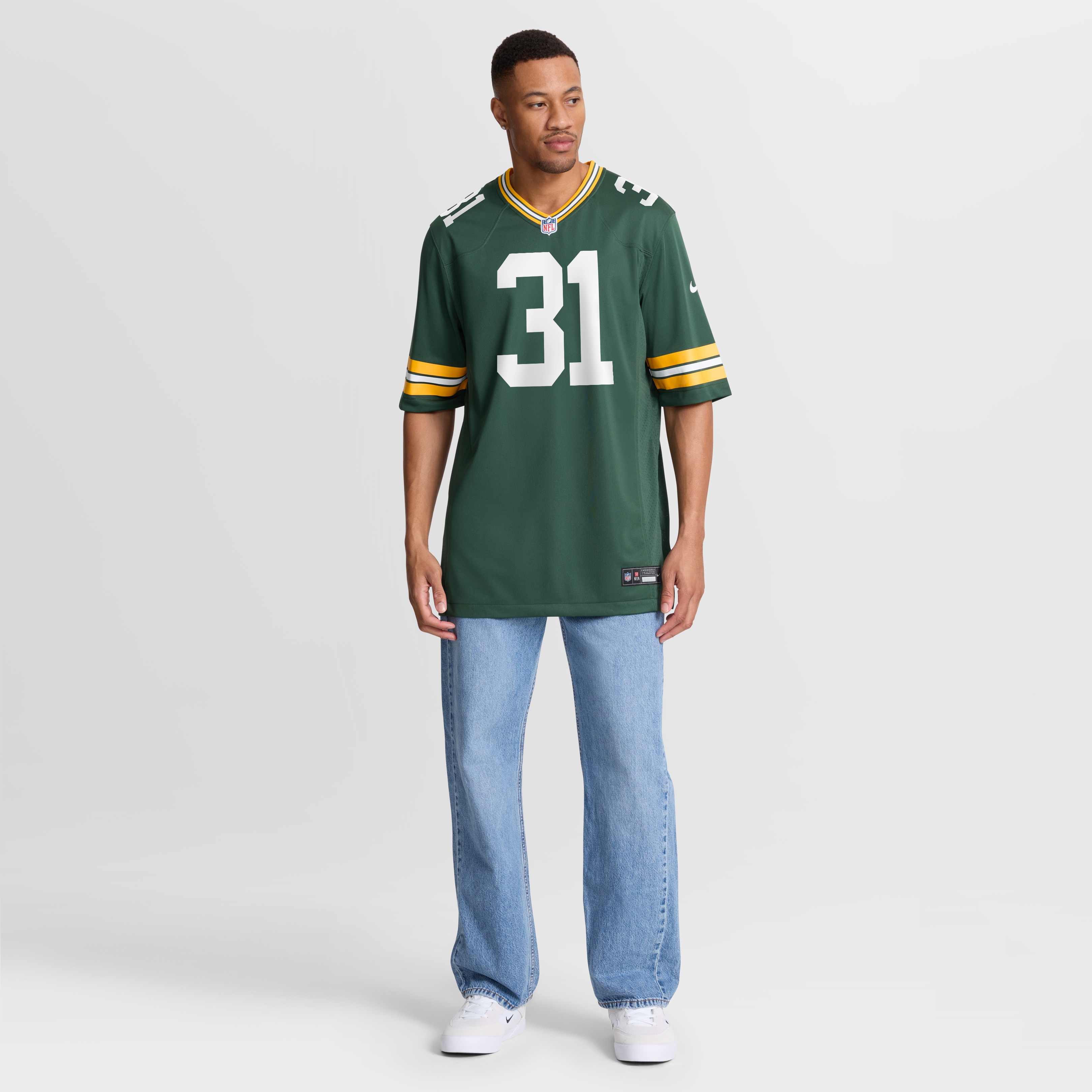 Jim Taylor Green Bay Packers Game Retired Player Jersey - Green - Image 8