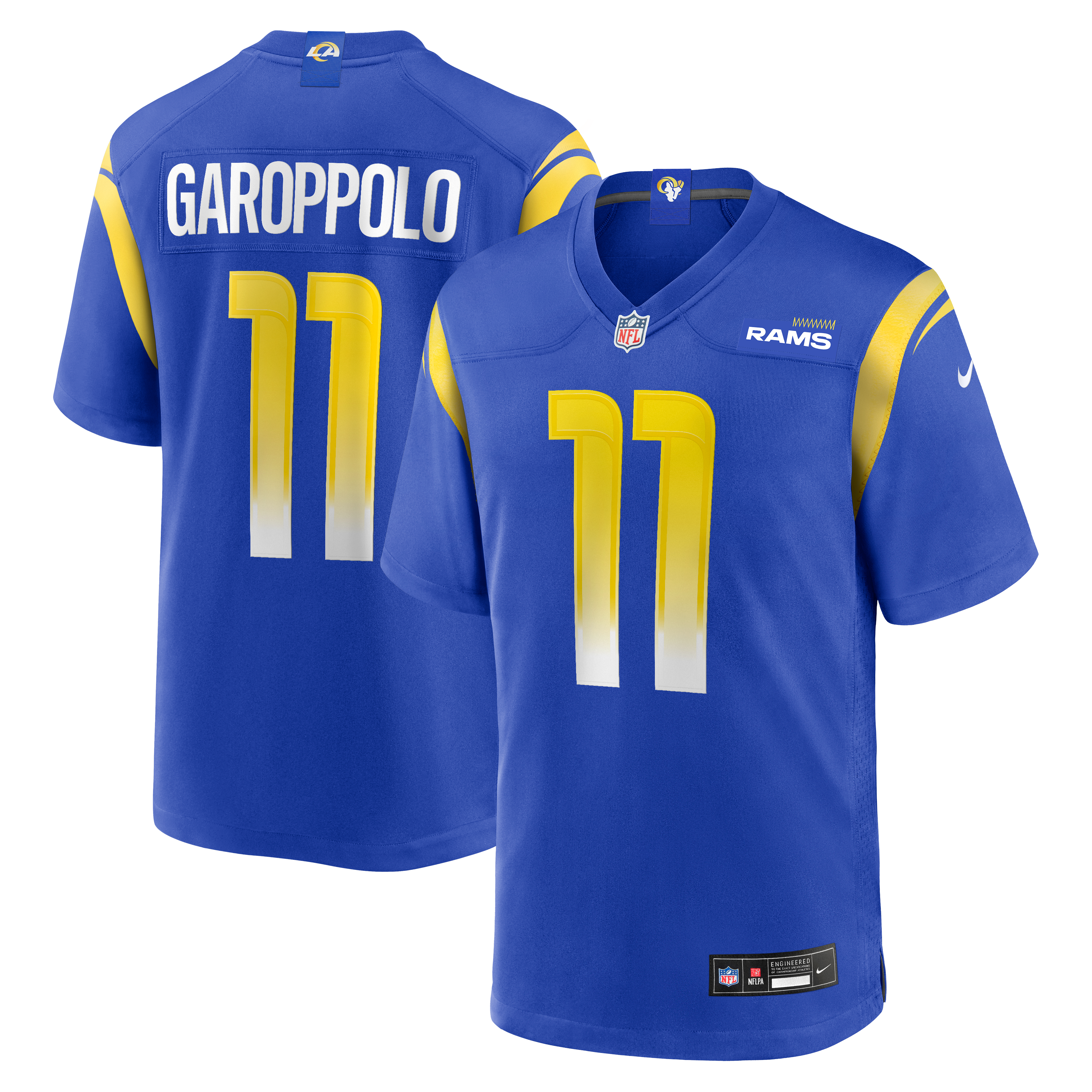 Jimmy Garoppolo Los Angeles Rams Game Jersey - Royal - Image 2