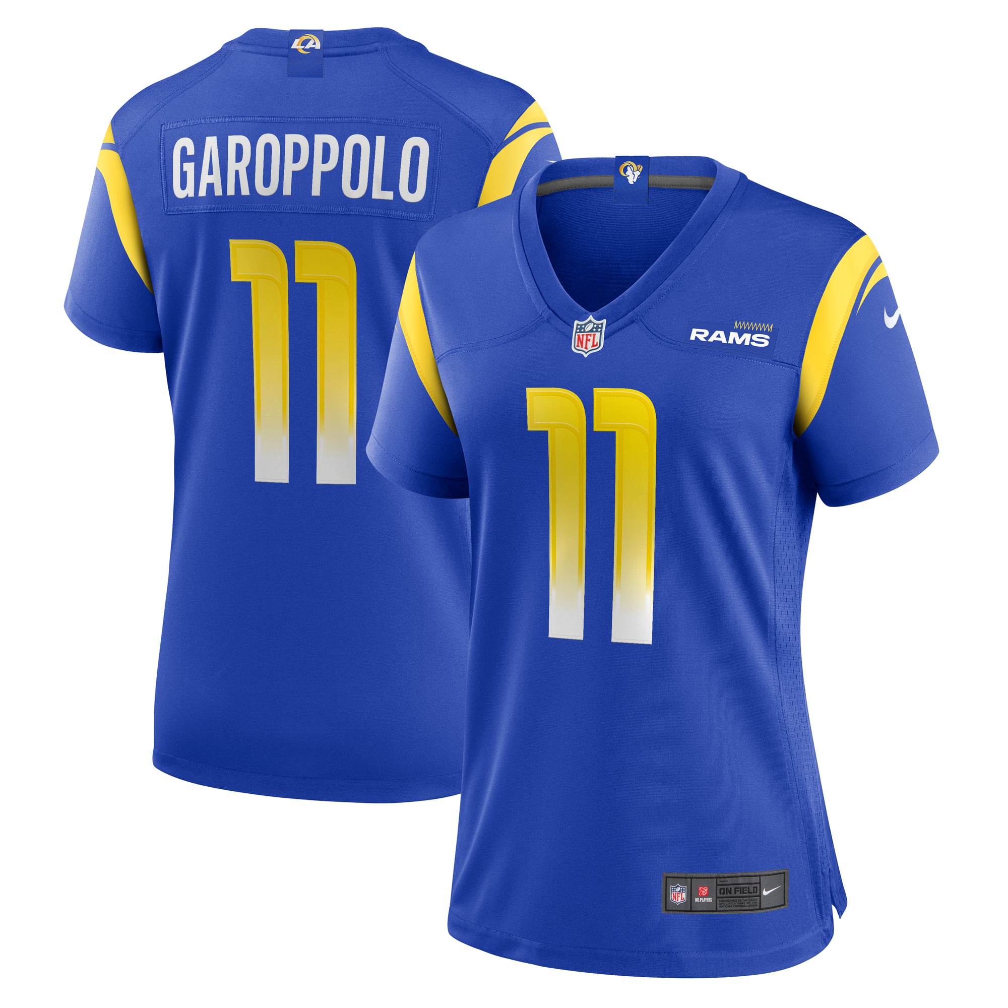 Jimmy Garoppolo Los Angeles Rams Women's Team Game Jersey - Royal - Image 2