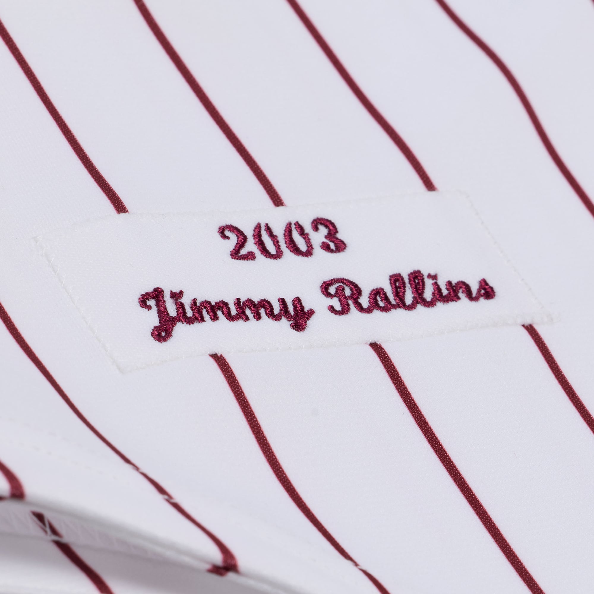 Jimmy Rollins Philadelphia Phillies 2003 Cooperstown Collection Jersey - White - Image 6