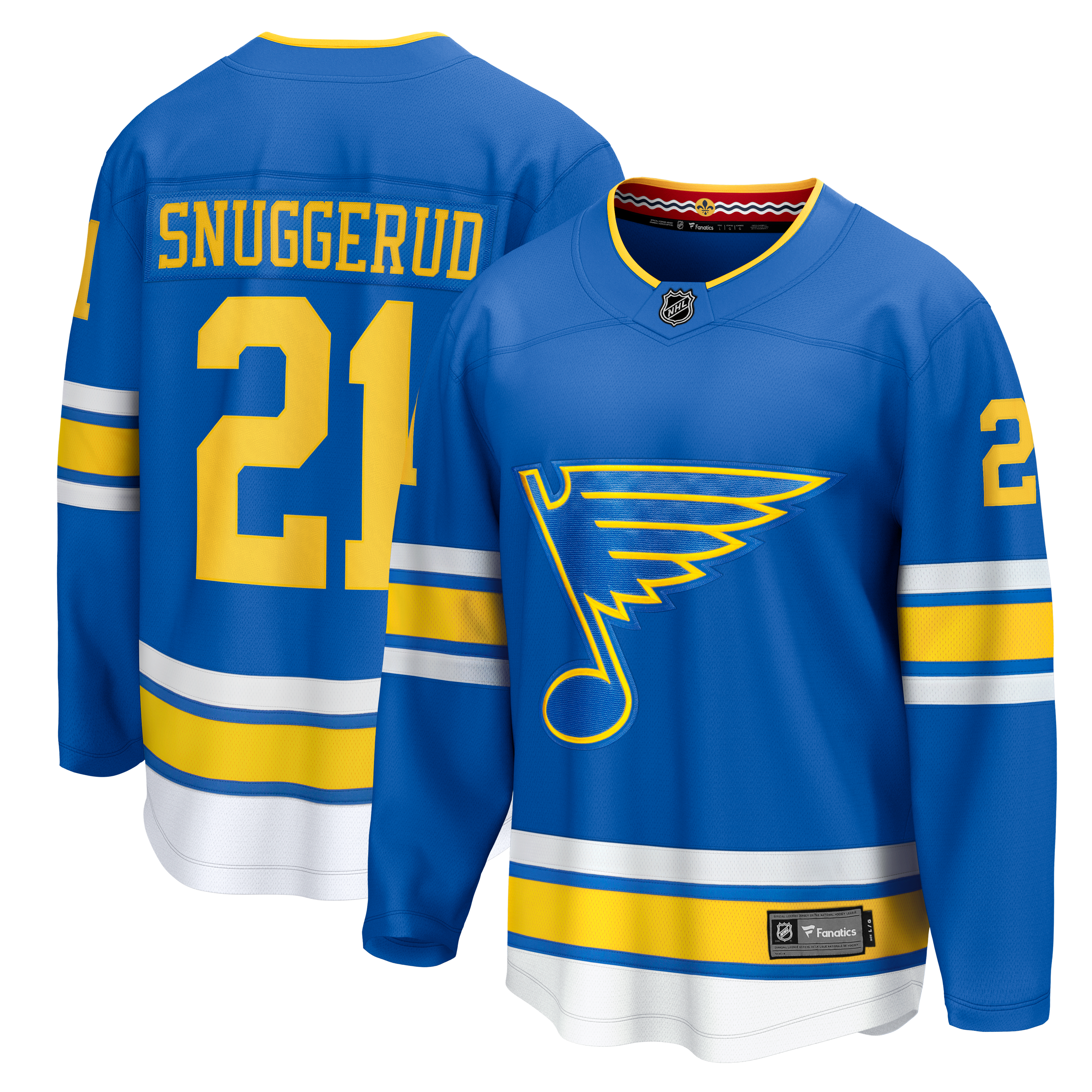 Jimmy Snuggerud St. Louis Blues Home Breakaway Jersey - Blue - Image 2