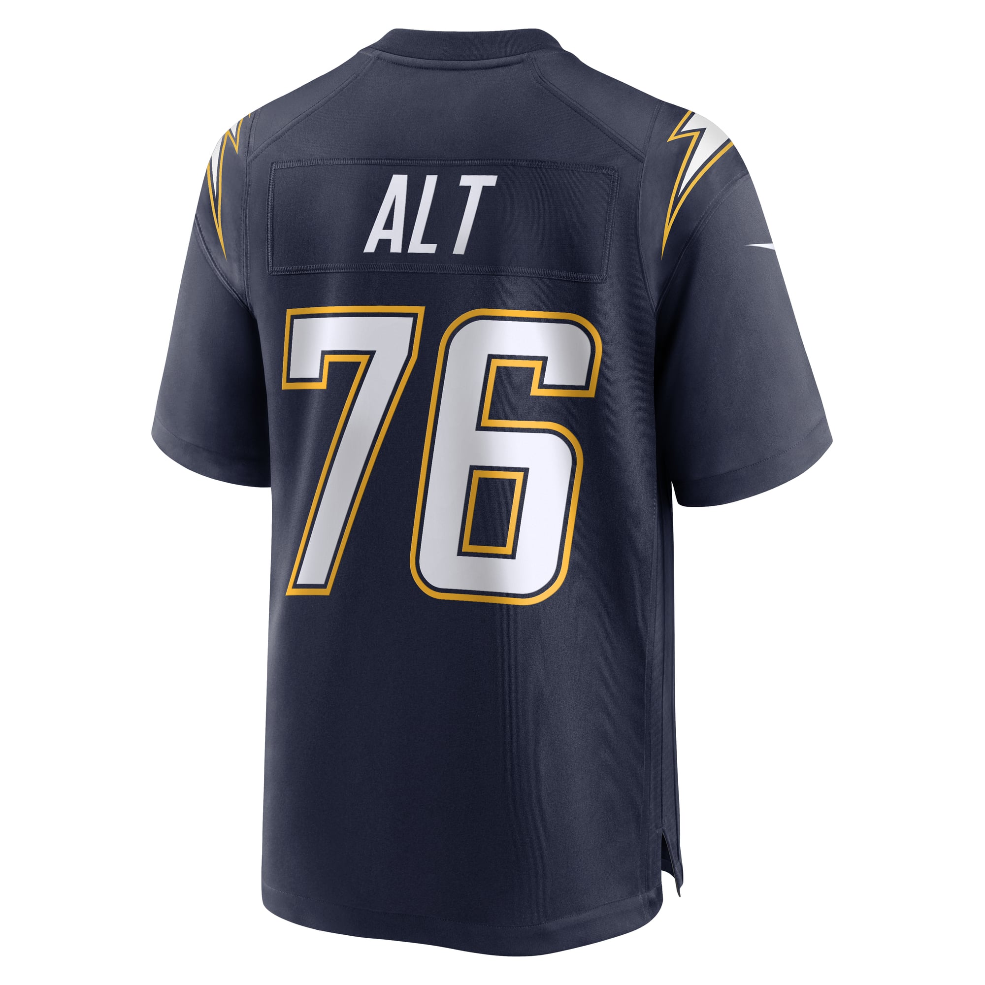 Joe Alt Los Angeles Chargers Alternate Charger Power Game Player Jersey - Navy - Image 4