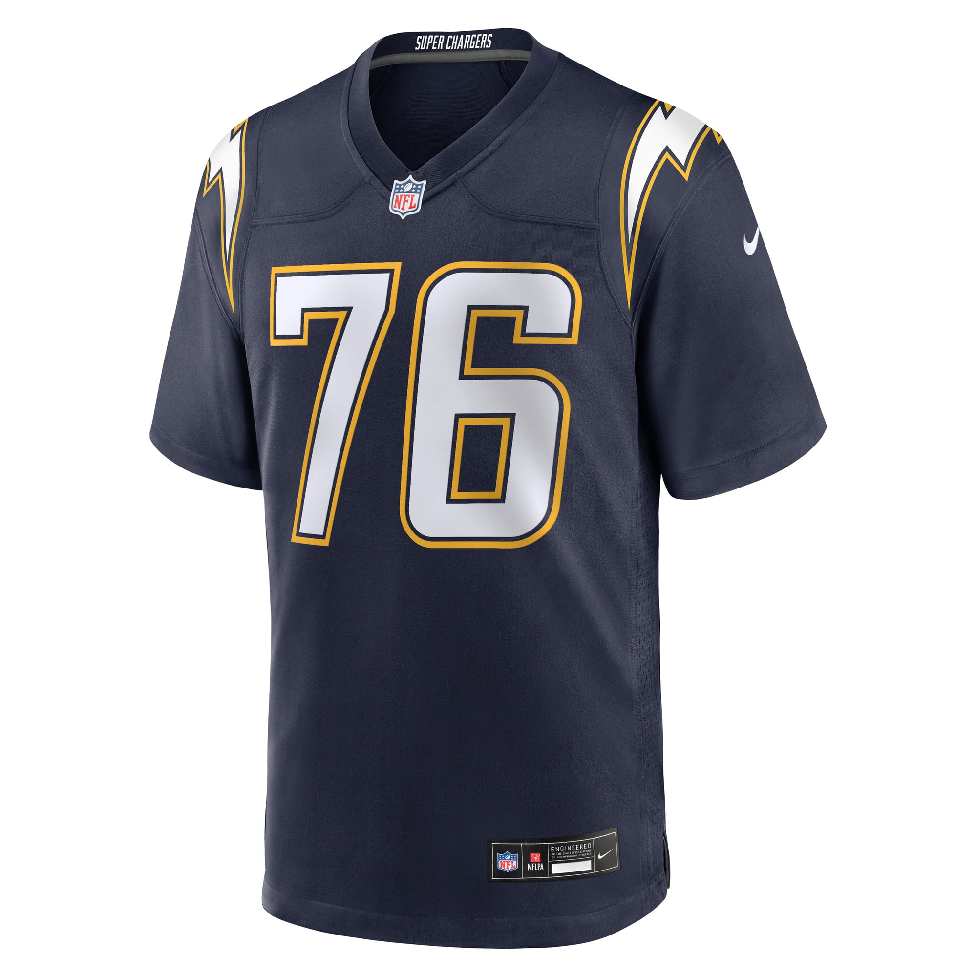 Joe Alt Los Angeles Chargers Alternate Charger Power Game Player Jersey - Navy - Image 3