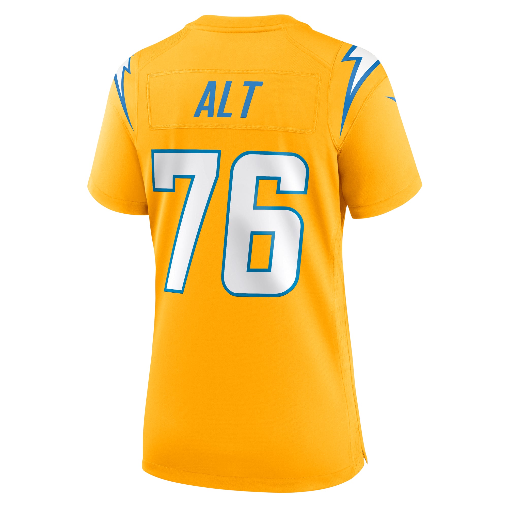 Joe Alt Los Angeles Chargers Women's Alternate Charger Power Game Jersey - Gold - Image 4