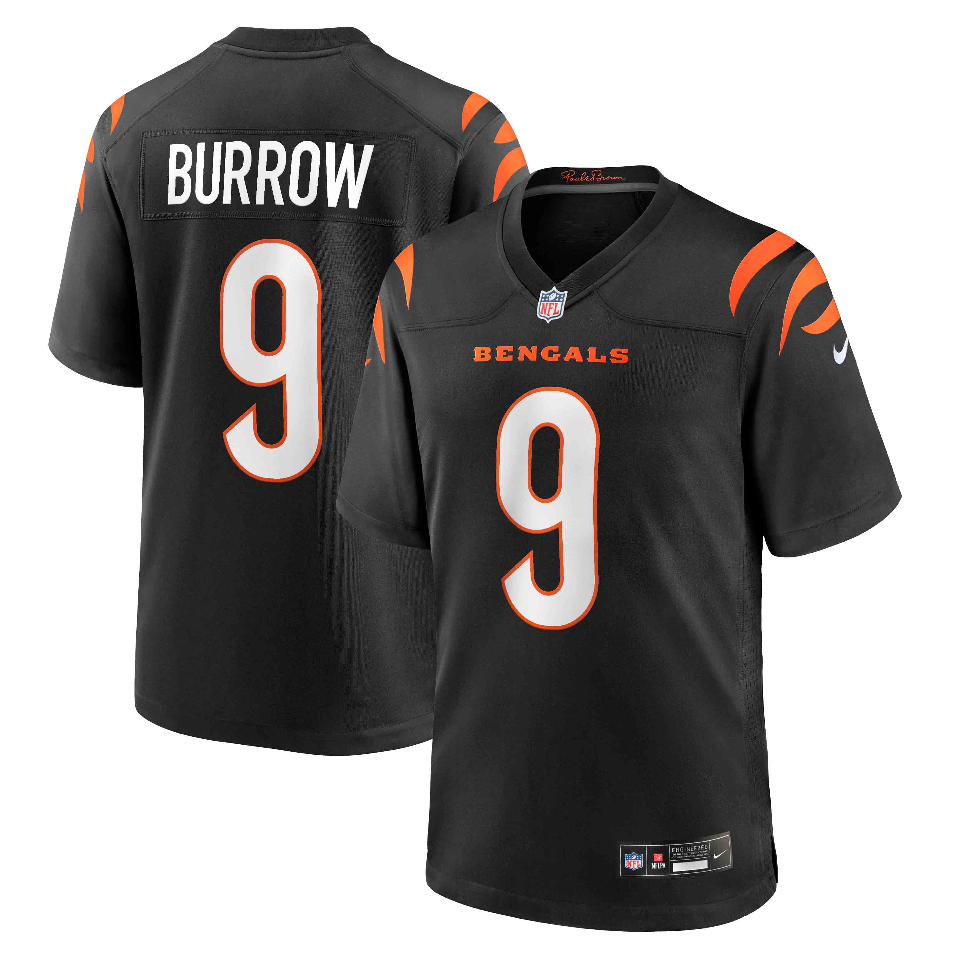 Joe Burrow Cincinnati Bengals Alternate Game Jersey - Black