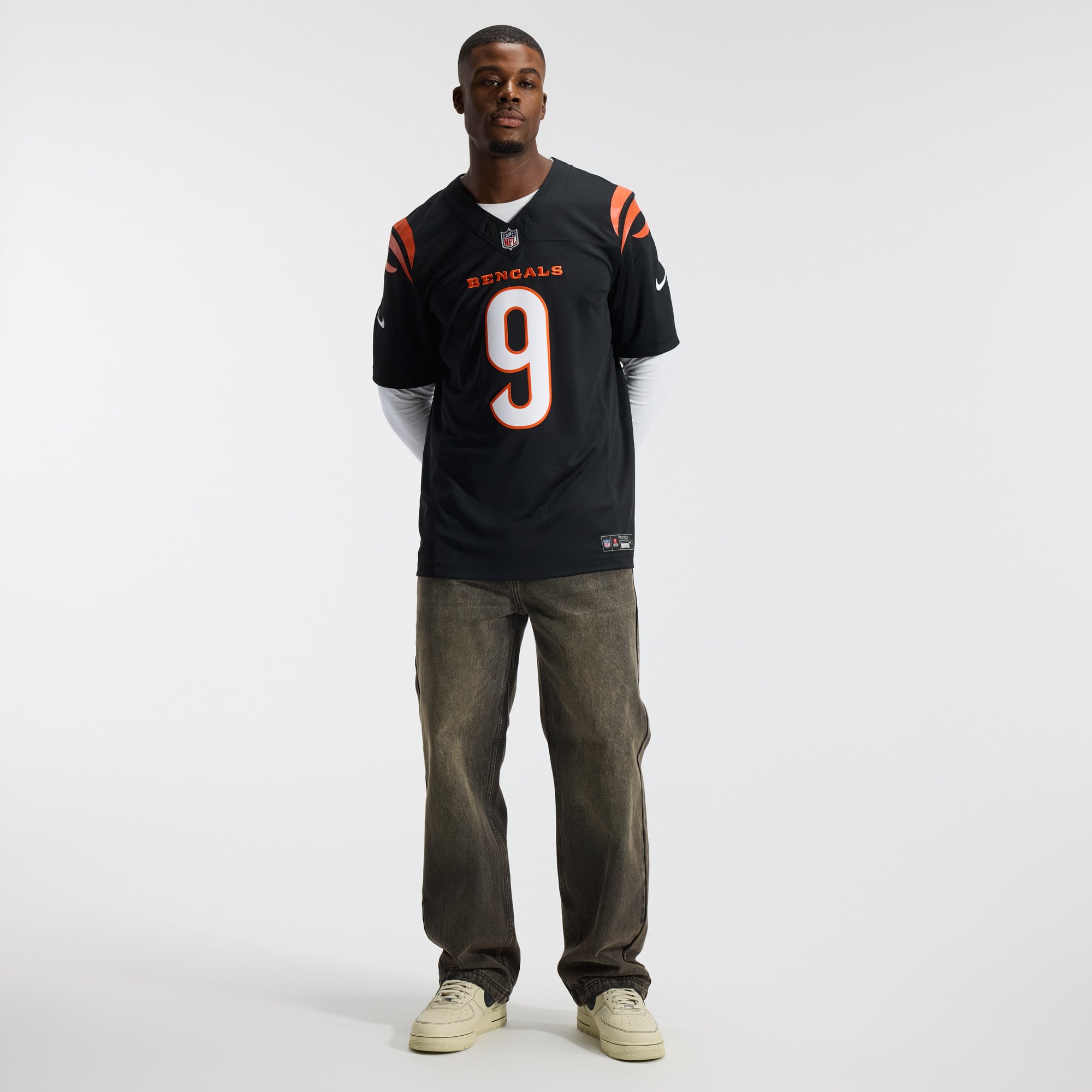 Joe Burrow Cincinnati Bengals Team Vapor F.U.S.E. Stitched Limited Jersey - Black - Image 5