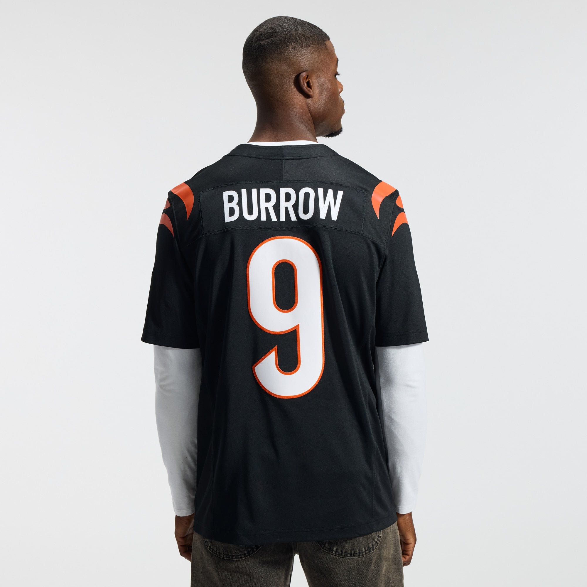 Joe Burrow Cincinnati Bengals Team Vapor F.U.S.E. Stitched Limited Jersey - Black - Image 4