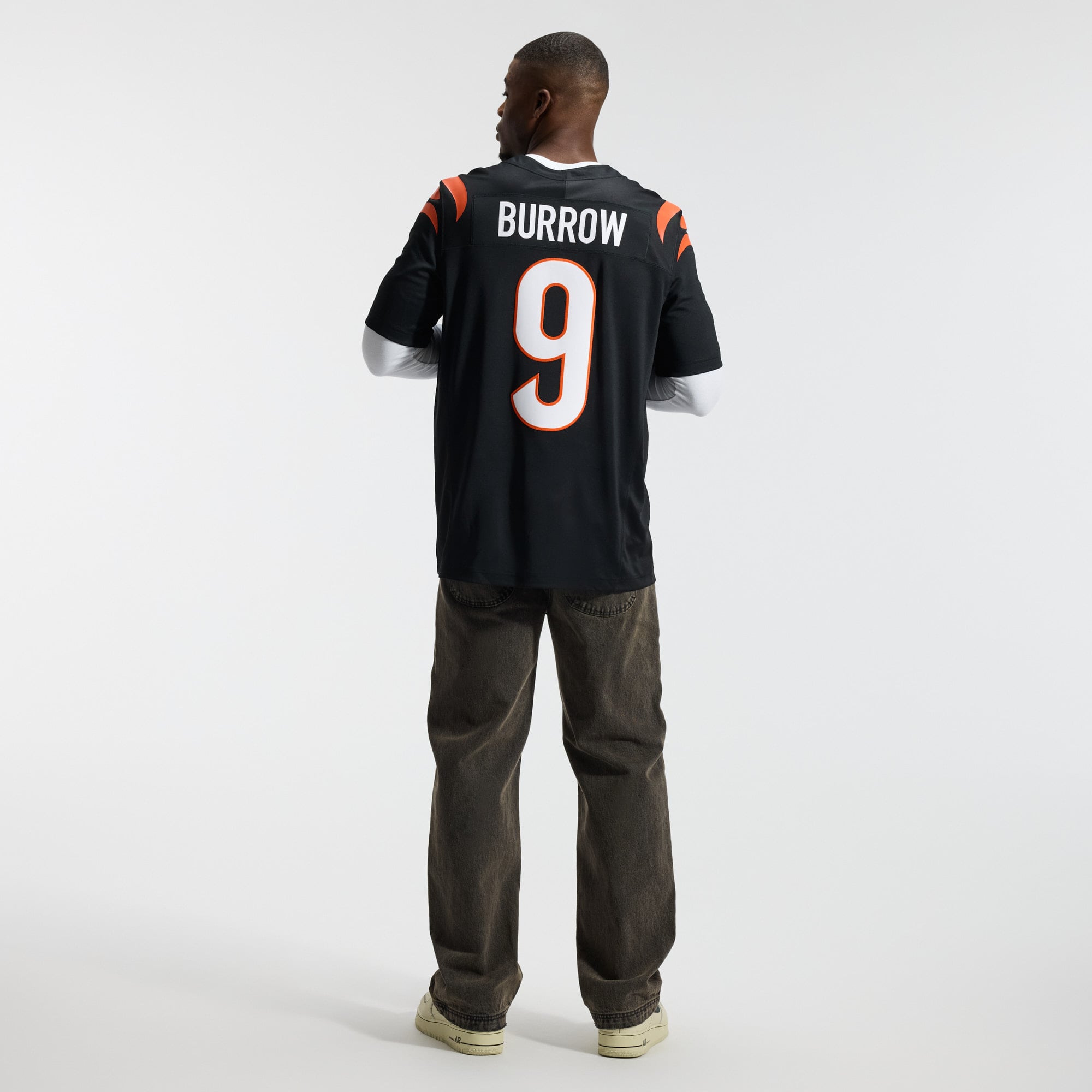 Joe Burrow Cincinnati Bengals Team Vapor F.U.S.E. Stitched Limited Jersey - Black - Image 6
