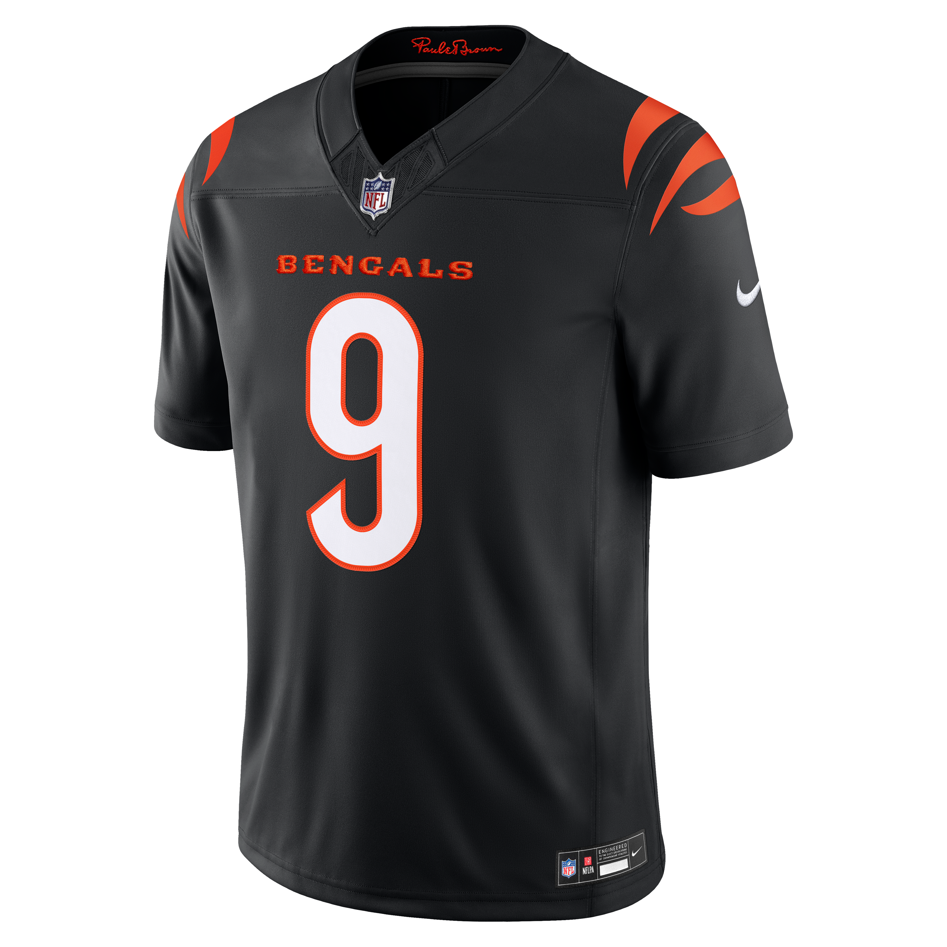 Joe Burrow Cincinnati Bengals Team Vapor F.U.S.E. Stitched Limited Jersey - Black - Image 7