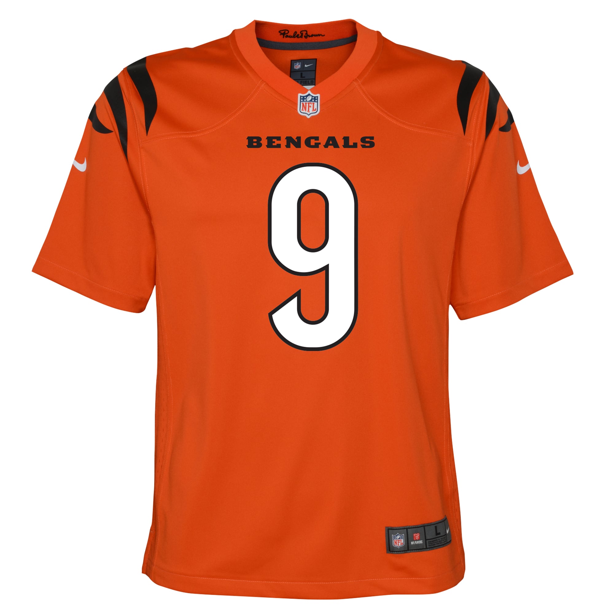 Joe Burrow Cincinnati Bengals Youth Game Jersey - Orange - Image 3