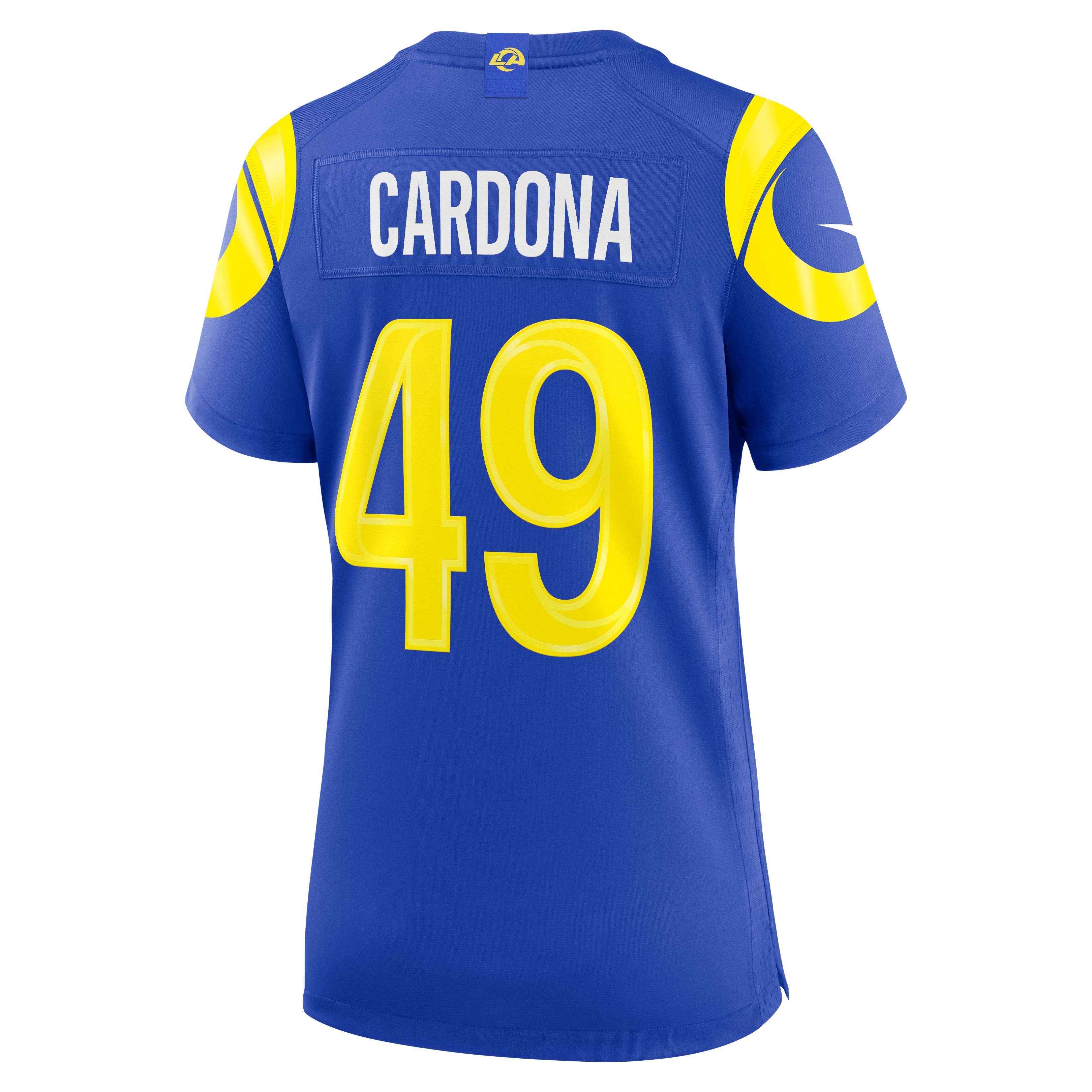 Joe Cardona Los Angeles Rams Women's Team Game Jersey - Royal - Image 4