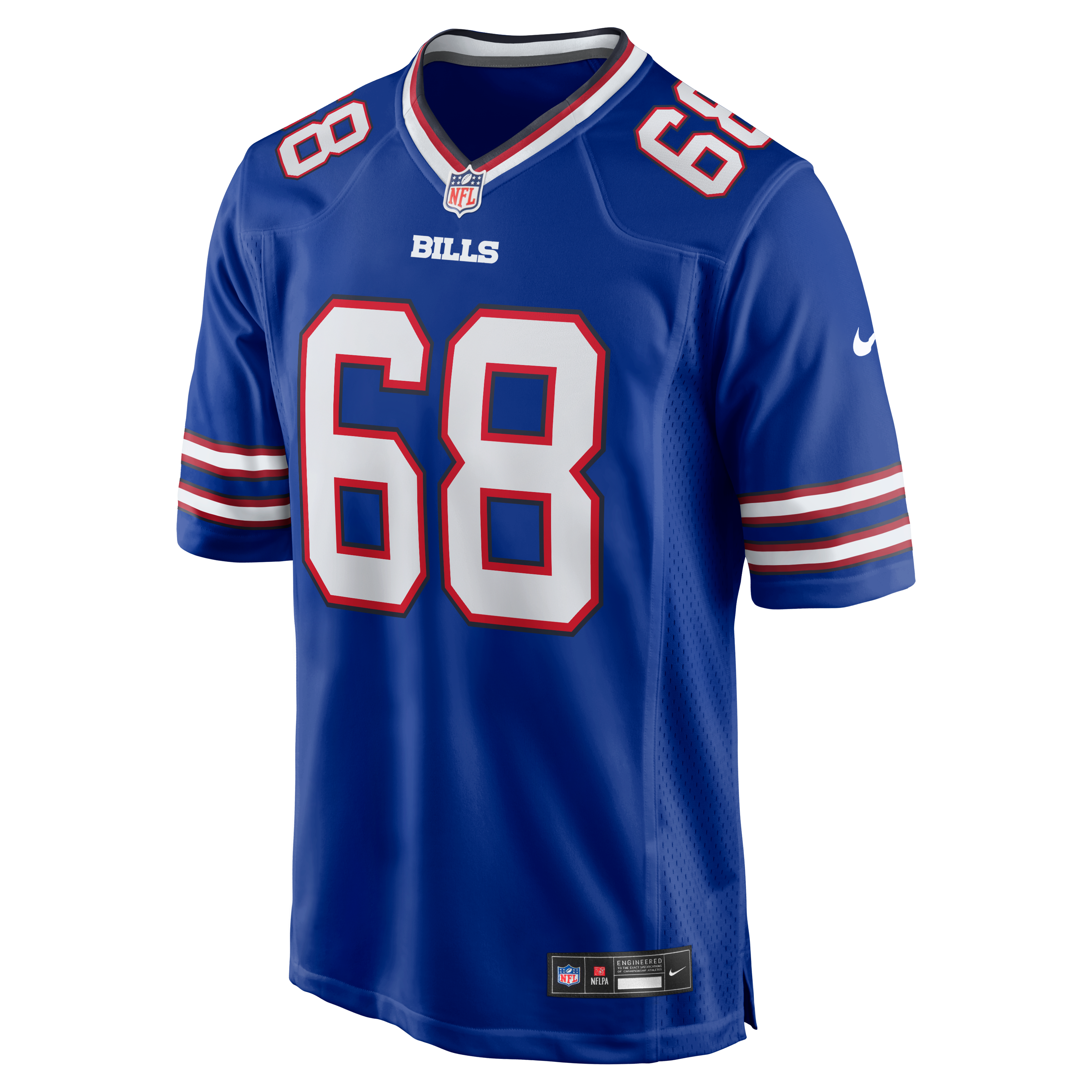 Joe DeLamielleure Buffalo Bills Game Retired Player Jersey - Royal - Image 3