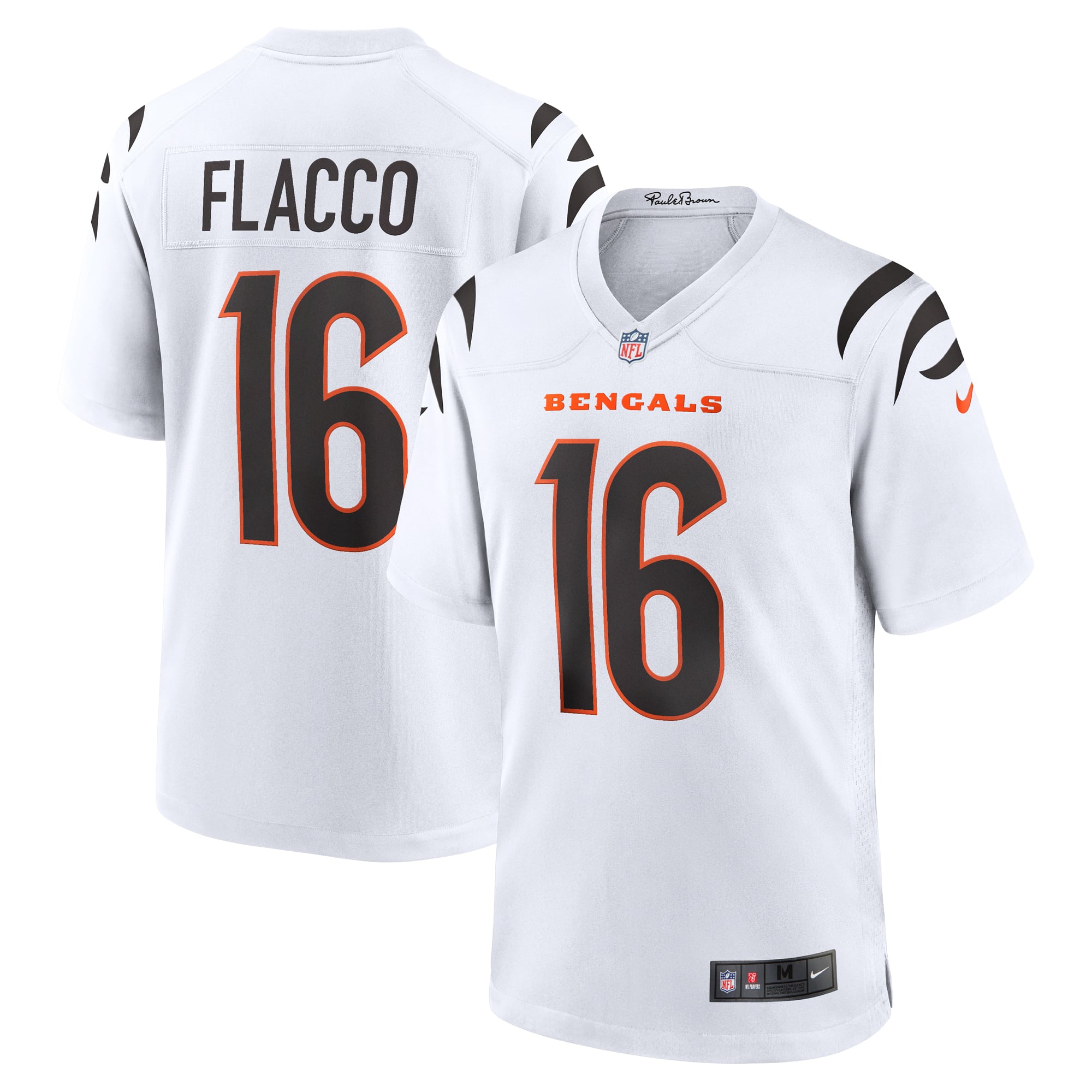 Joe Flacco Cincinnati Bengals Game Jersey - White - White
