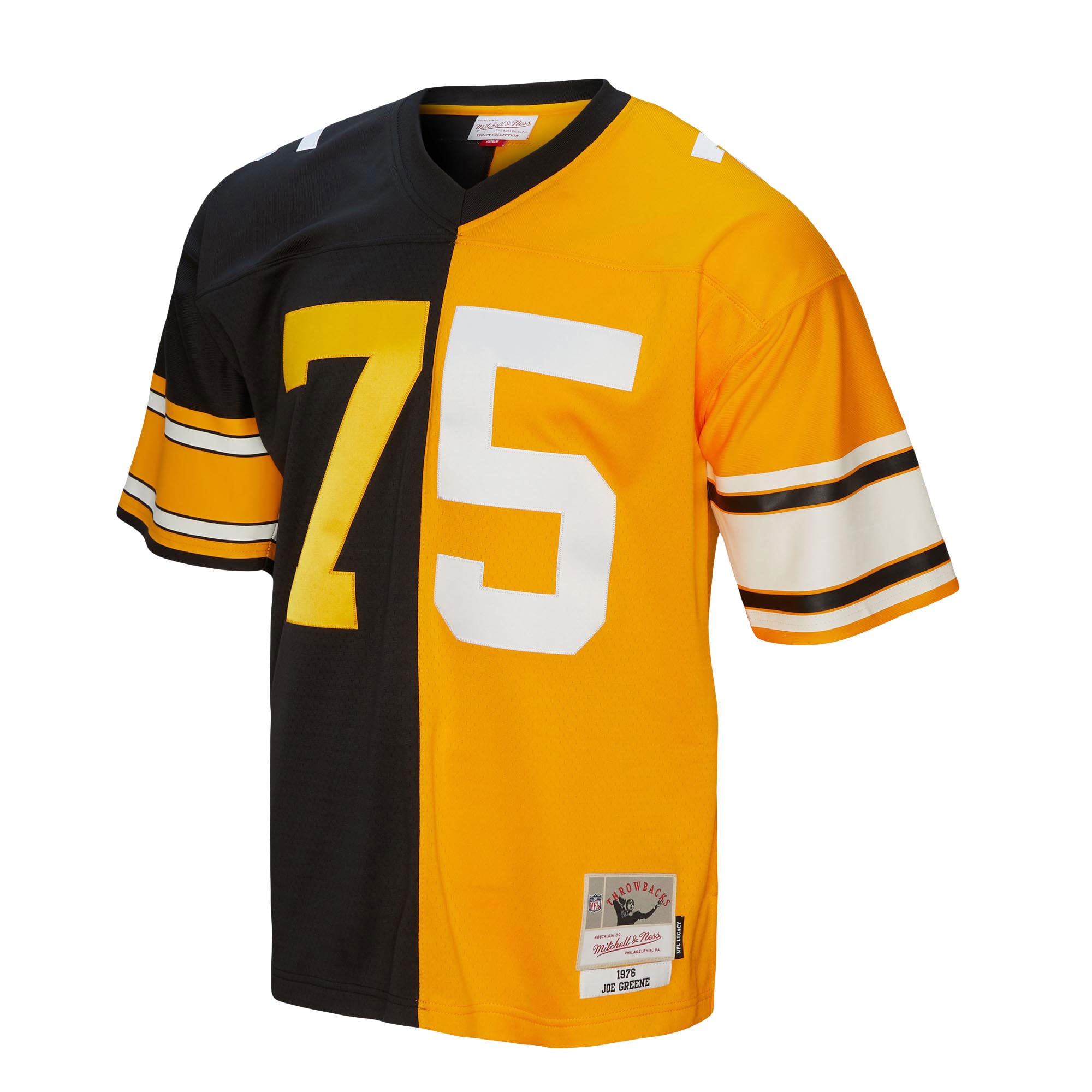Joe Greene Pittsburgh Steelers 1976 Split Legacy Jersey - Black/Gold - Image 3