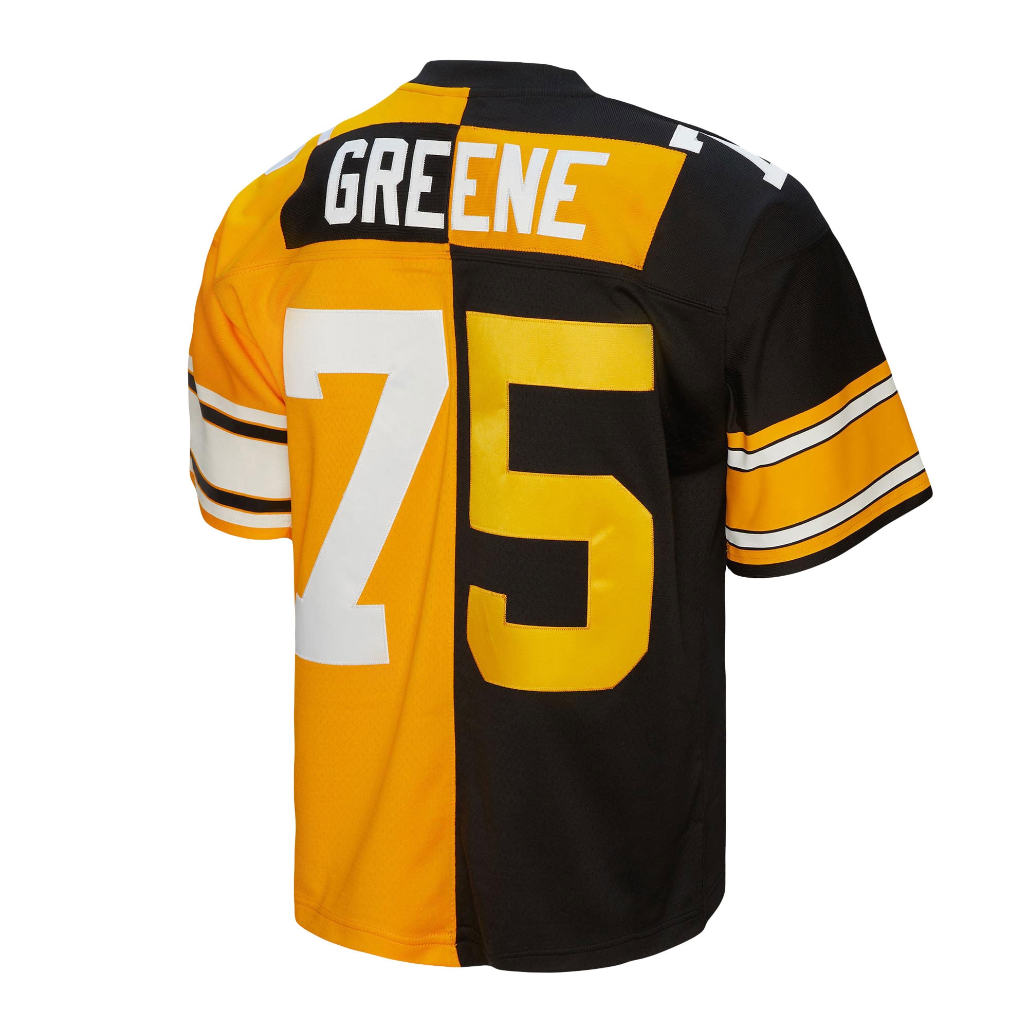 Joe Greene Pittsburgh Steelers 1976 Split Legacy Jersey - Black/Gold - Image 4
