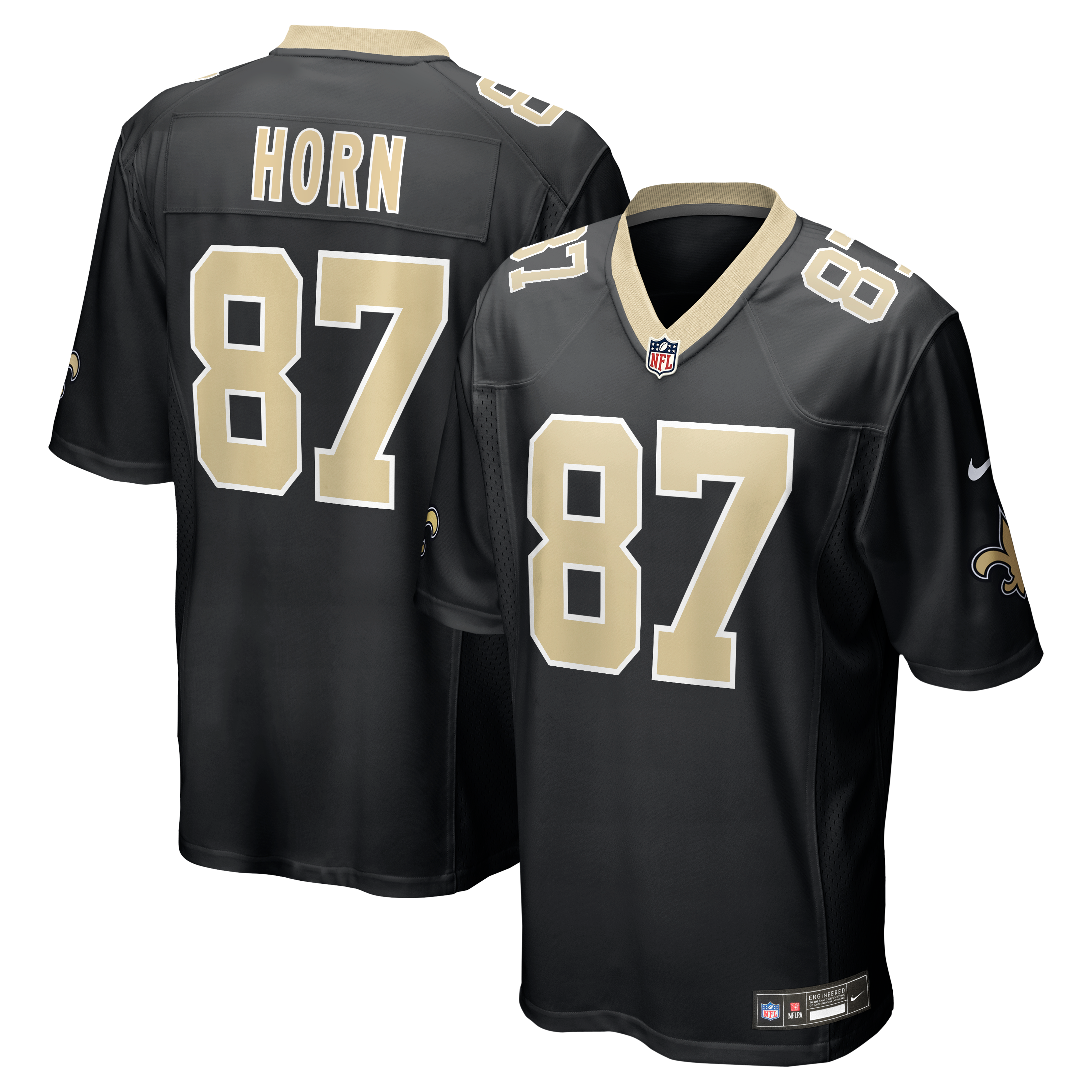 Joe Horn New Orleans Saints Game Retired Player Jersey - Black - Image 2