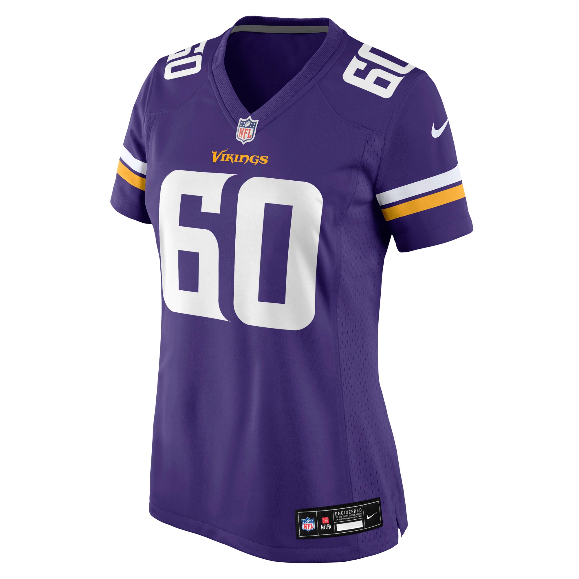 Joe Huber Minnesota Vikings Women's Team Game Jersey - Purple - Image 3