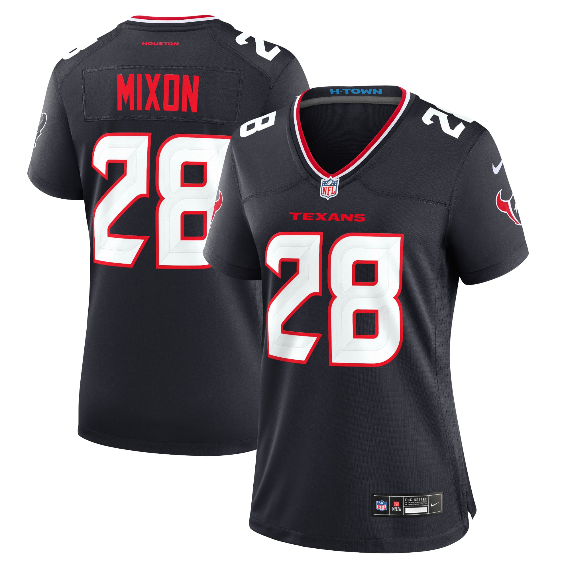 Joe Mixon Houston Texans Women's Game Jersey - Navy - Image 2
