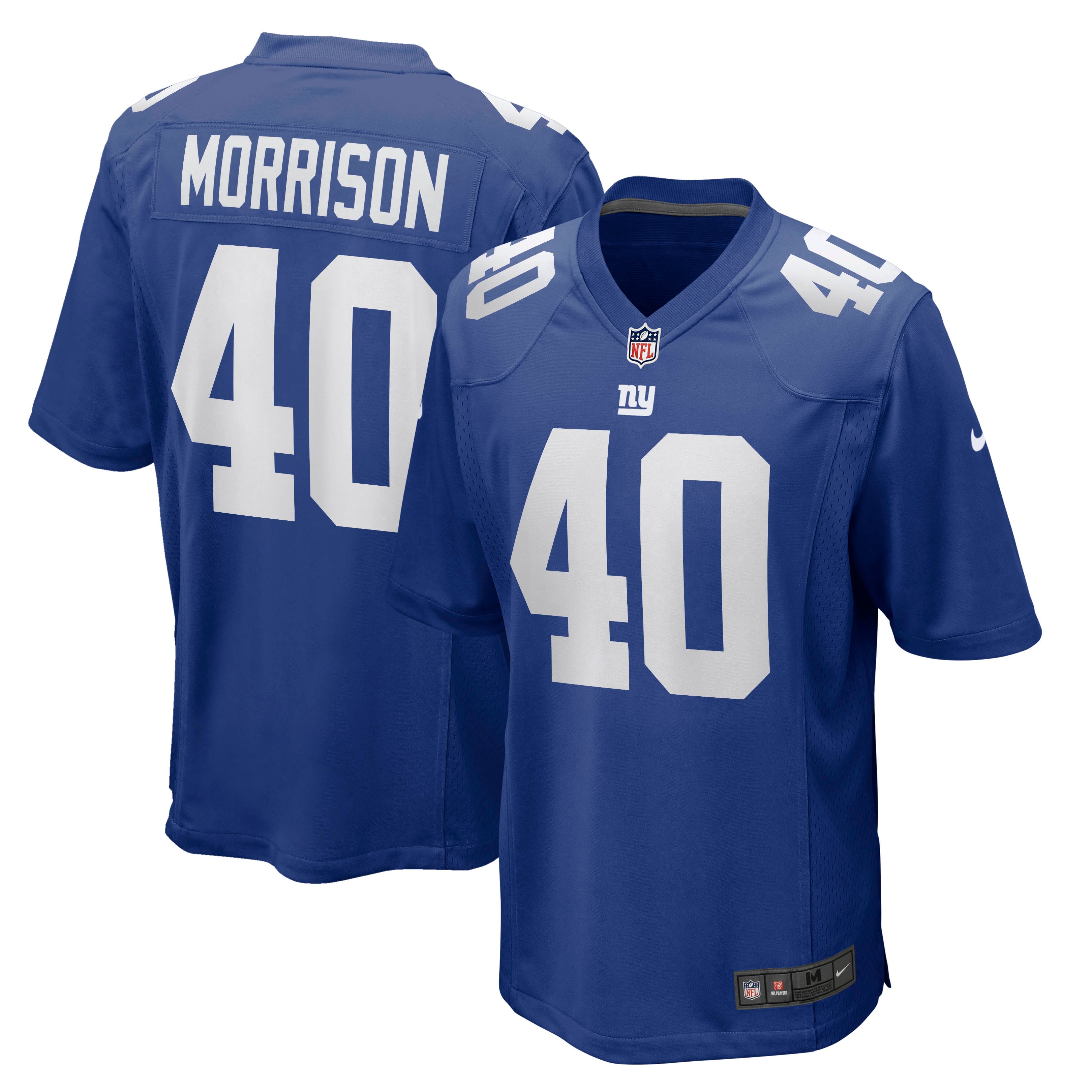 Joe Morrison New York Giants Retired Player Jersey - Royal - Image 2