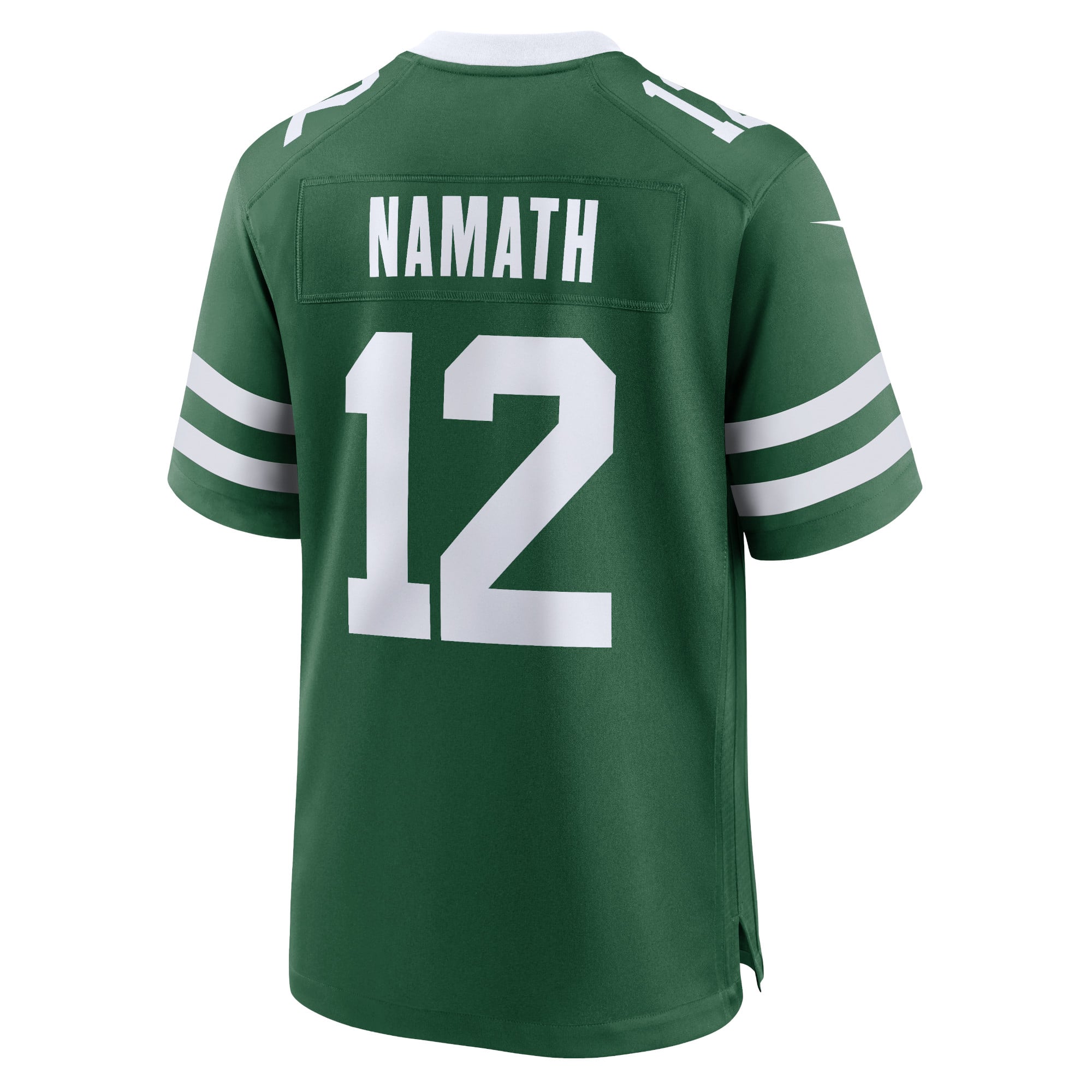 Joe Namath New York Jets Classic Alternate Retired Player Game Jersey - Green - Image 4