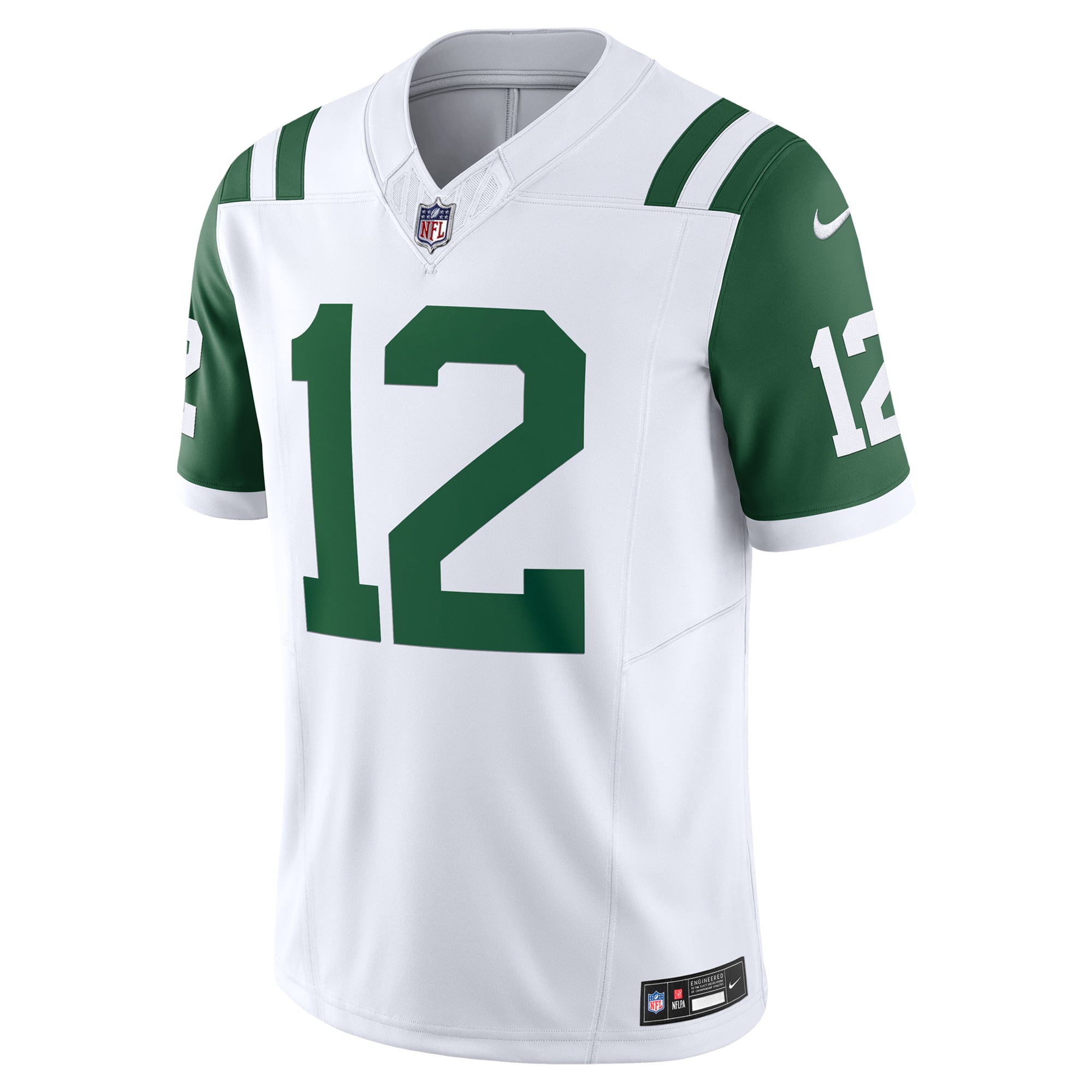 Joe Namath New York Jets Classic Alternate Vapor F.U.S.E. Retired Player Limited Jersey - White - Image 3