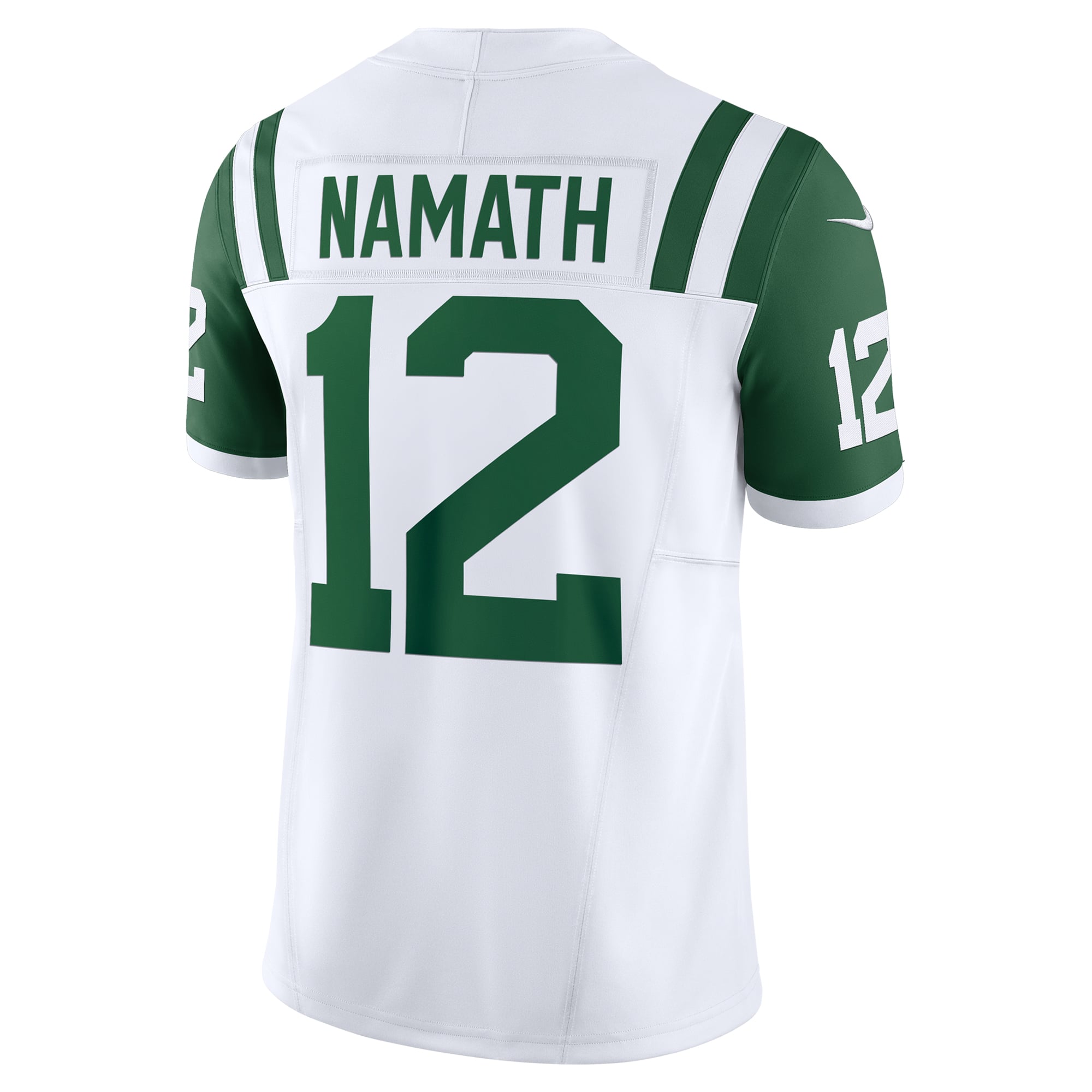 Joe Namath New York Jets Classic Alternate Vapor F.U.S.E. Retired Player Limited Jersey - White - Image 4