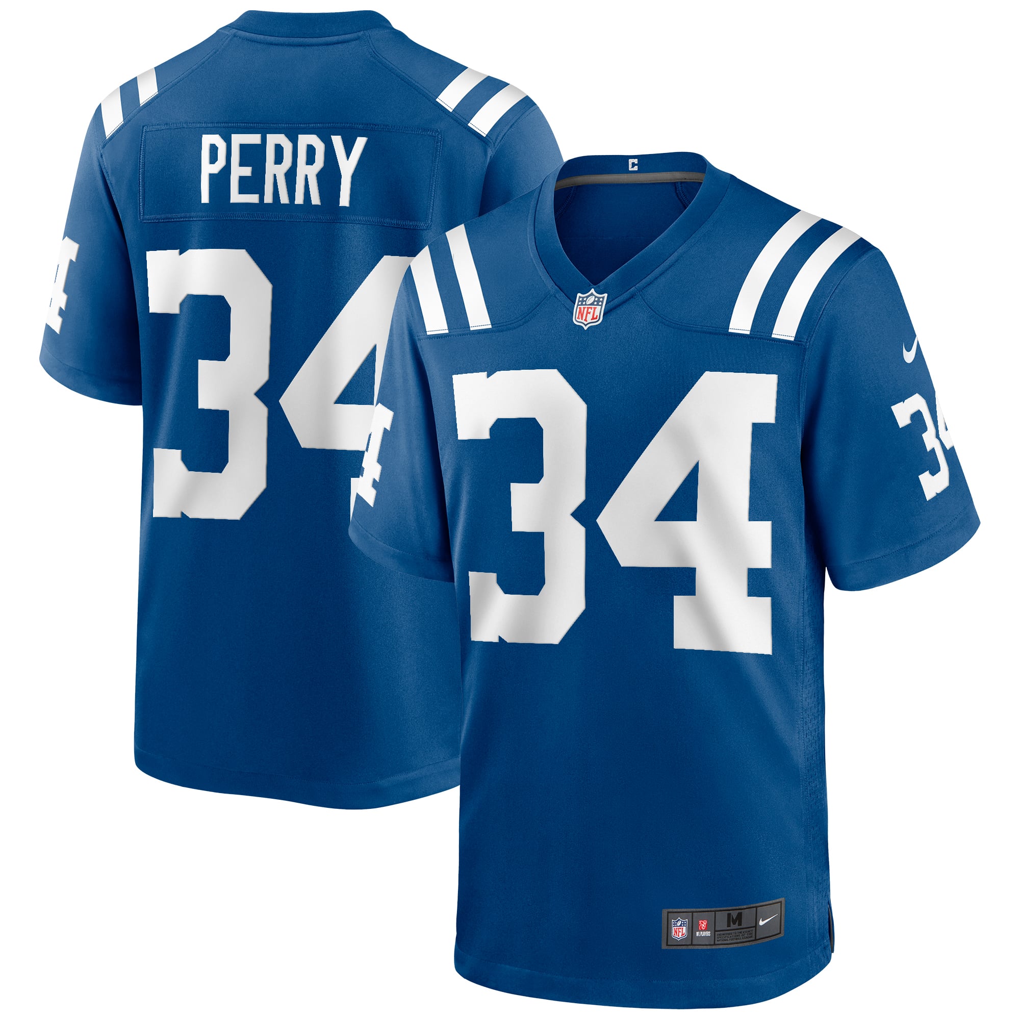 Joe Perry Indianapolis Colts Game Retired Player Jersey - Royal - Image 2