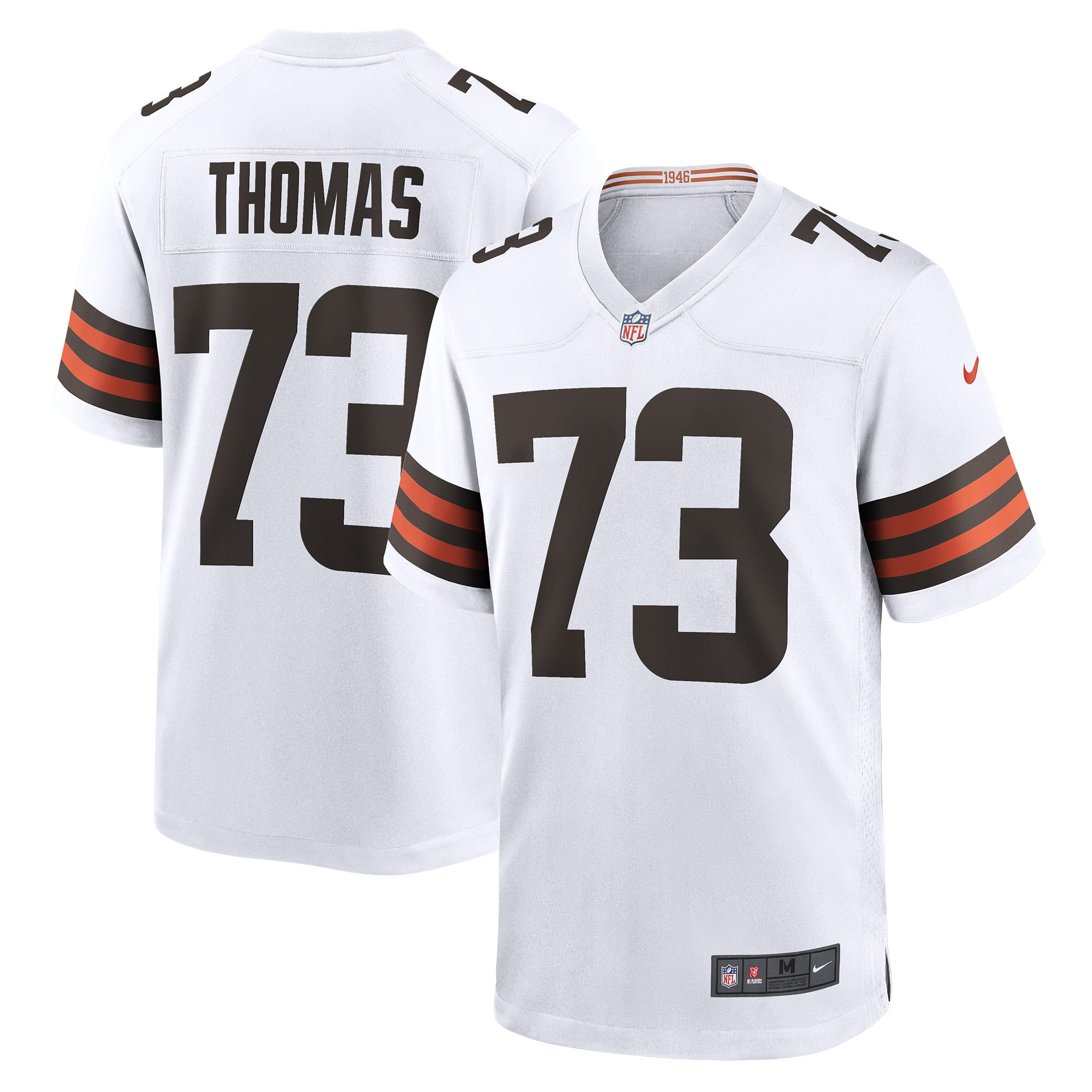 Joe Thomas Cleveland Browns Retired Game Player Jersey - White - Image 2