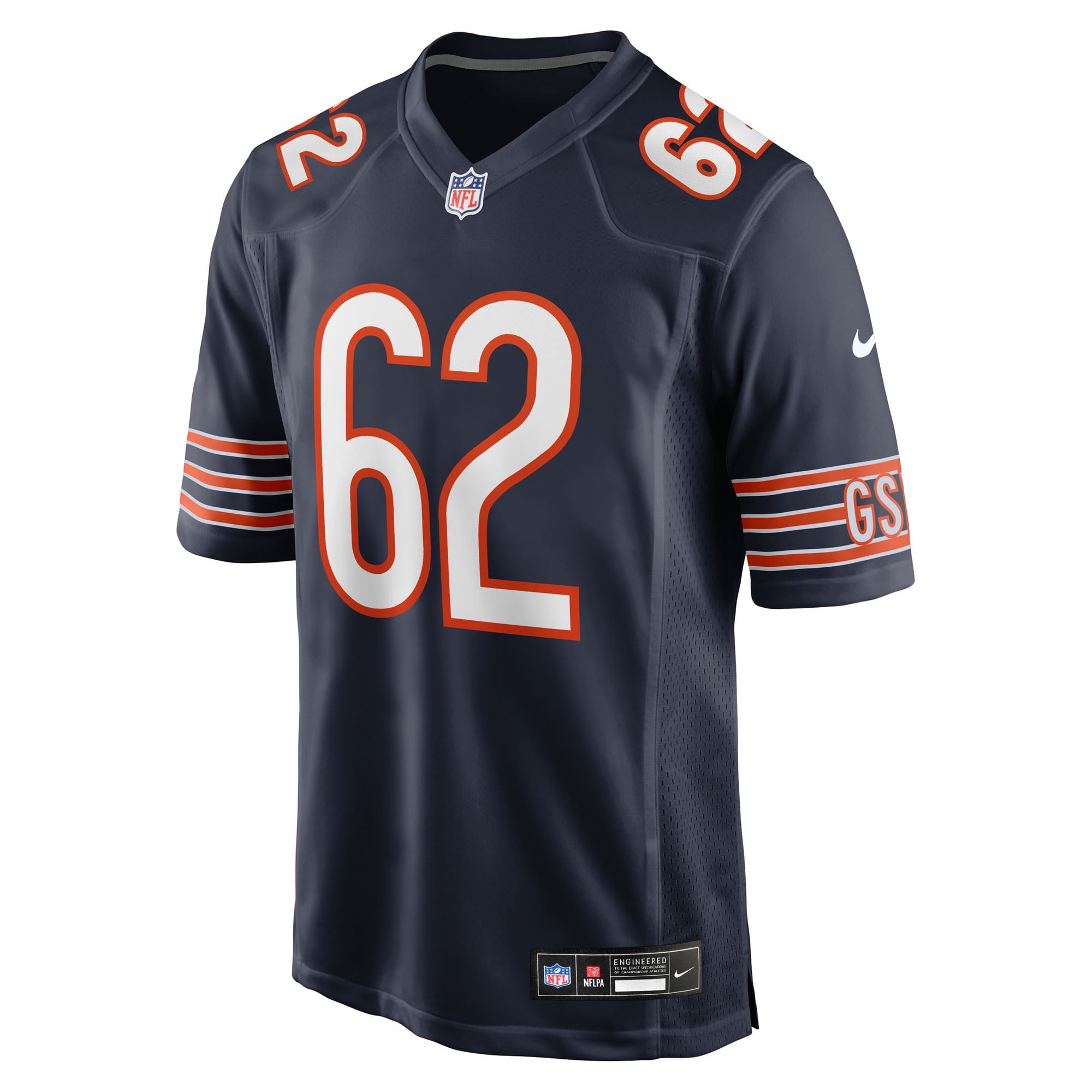 Joe Thuney Chicago Bears Team Game Jersey - Navy - Image 3