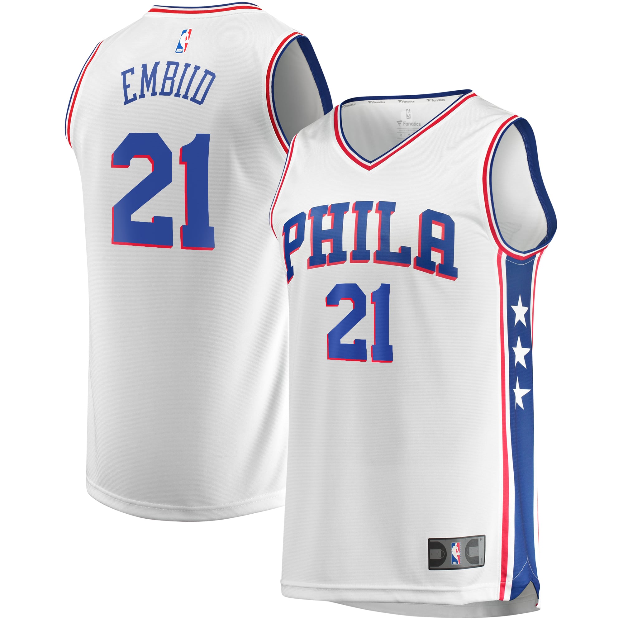 Joel Embiid Philadelphia 76ers Jersey - Association Edition - White - Image 2