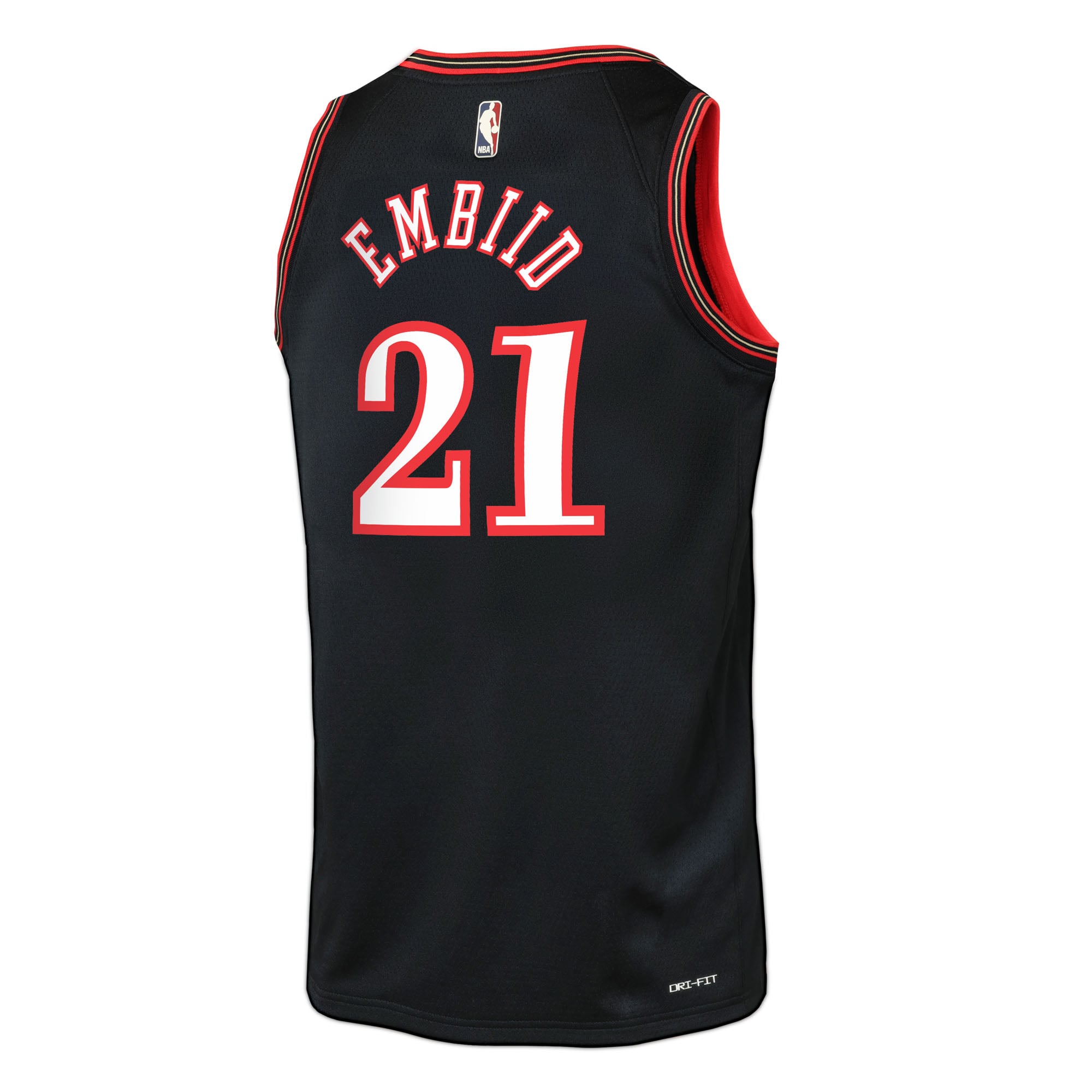 Joel Embiid Philadelphia 76ers Youth Swingman Jersey - Classic Edition - Black - Image 4